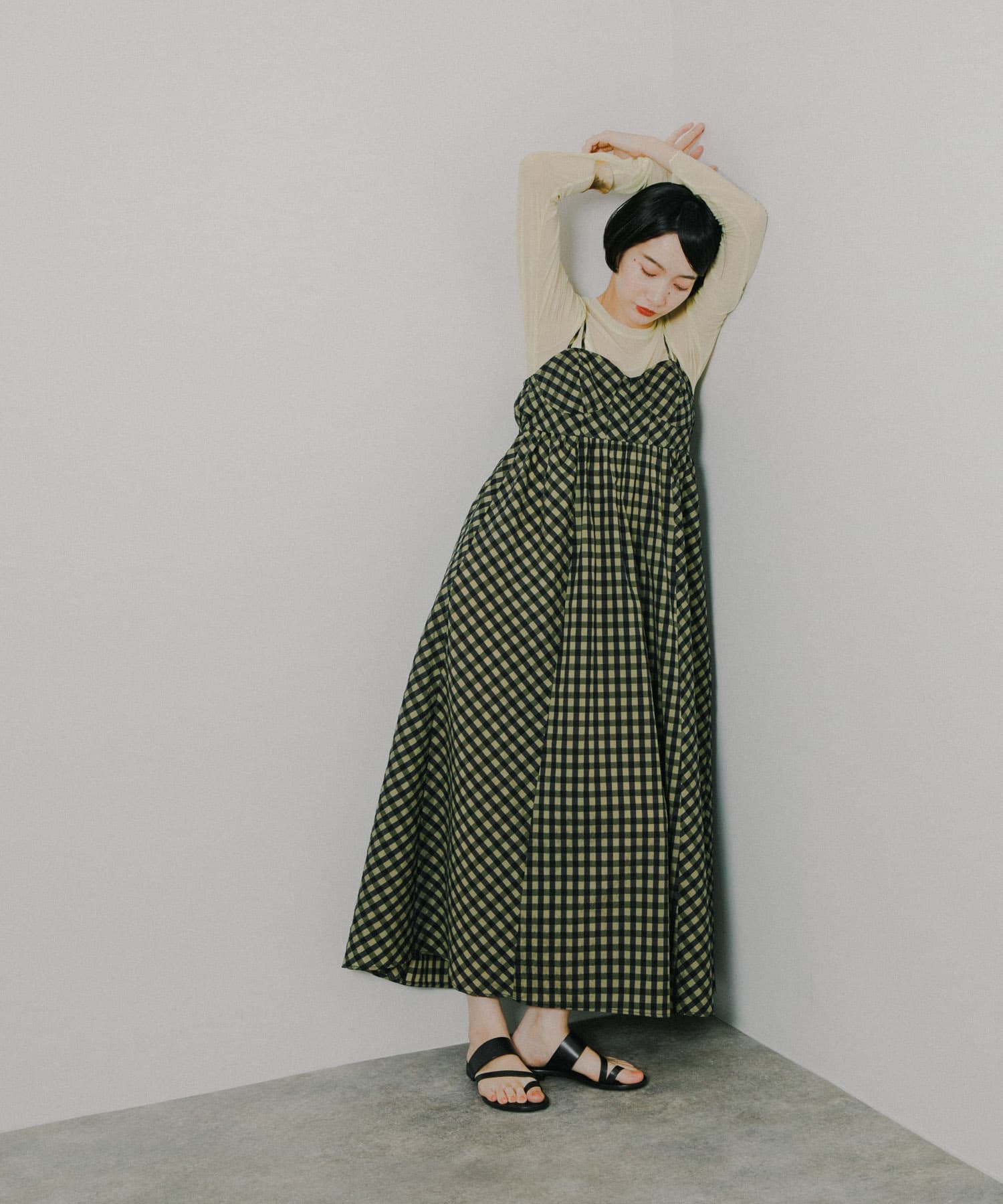 身長：159cm サイズ：one