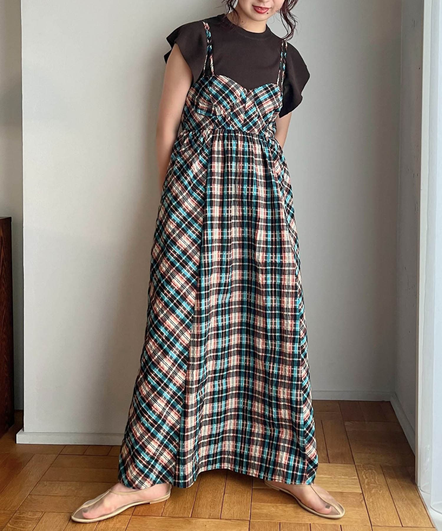 スイッチングマキシキャミワンピース(one BLACK): ワンピース｜URBAN