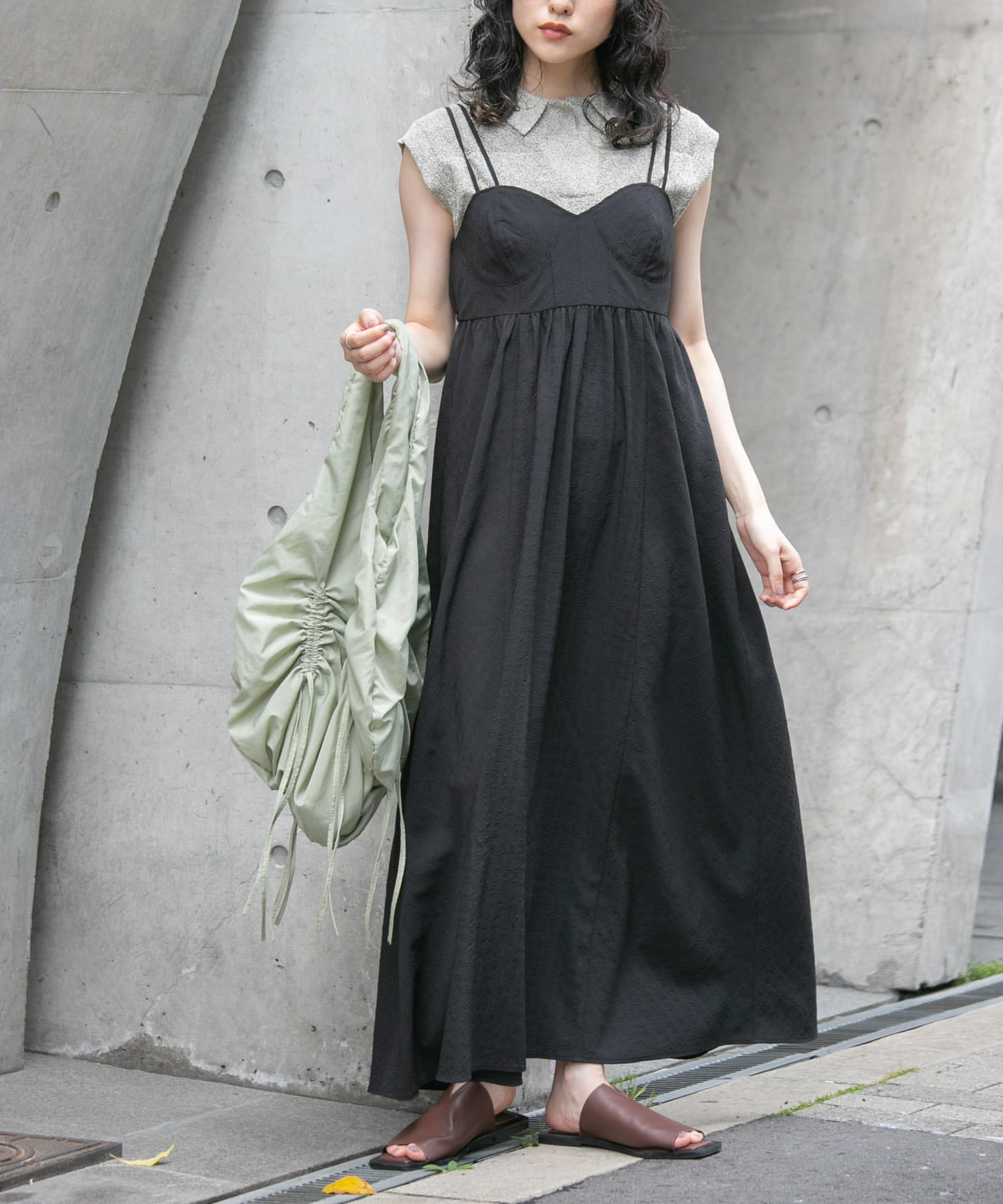 身長：160cm サイズ：one