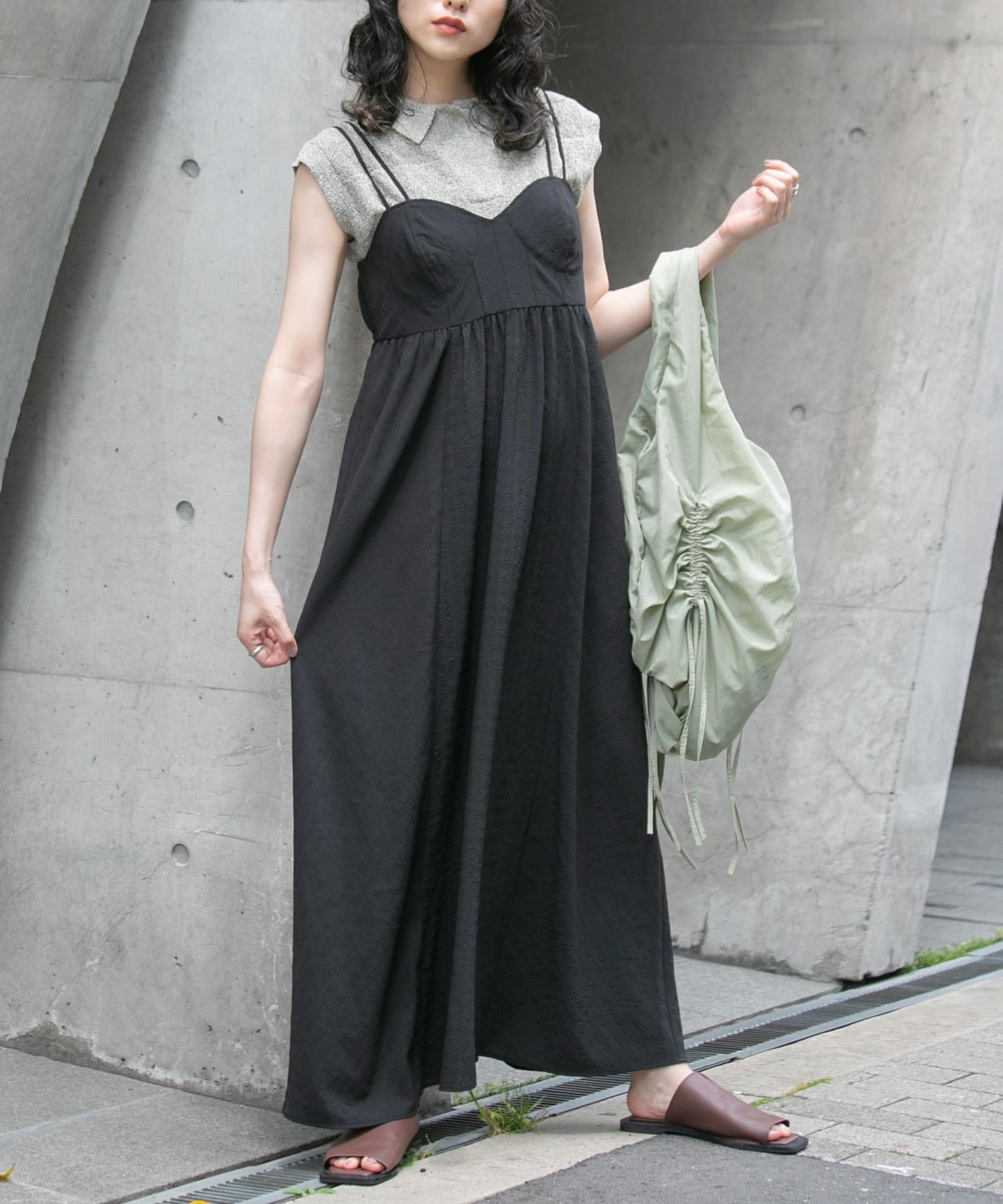 身長：160cm サイズ：one
