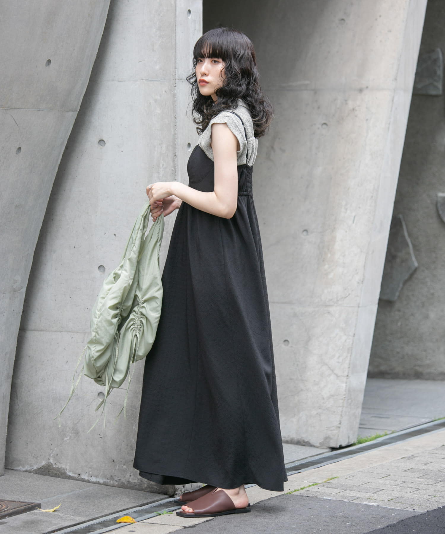 身長：160cm サイズ：one