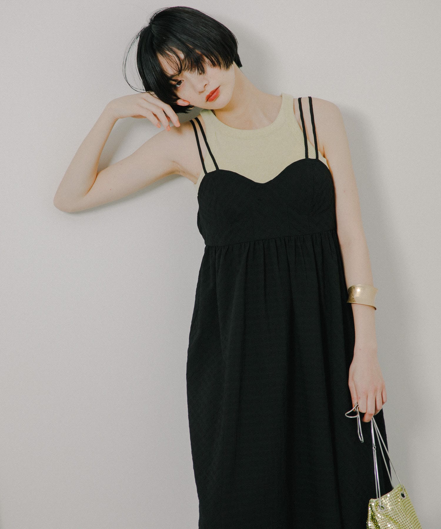 身長：159cm サイズ：one
