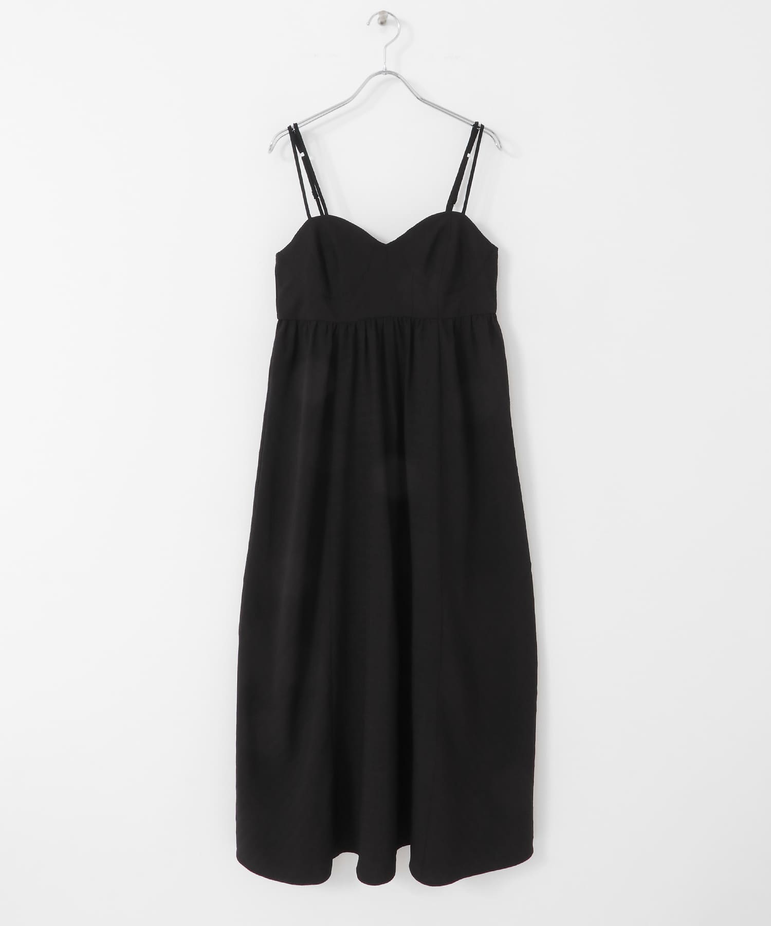 スイッチングマキシキャミワンピース BLACK one
