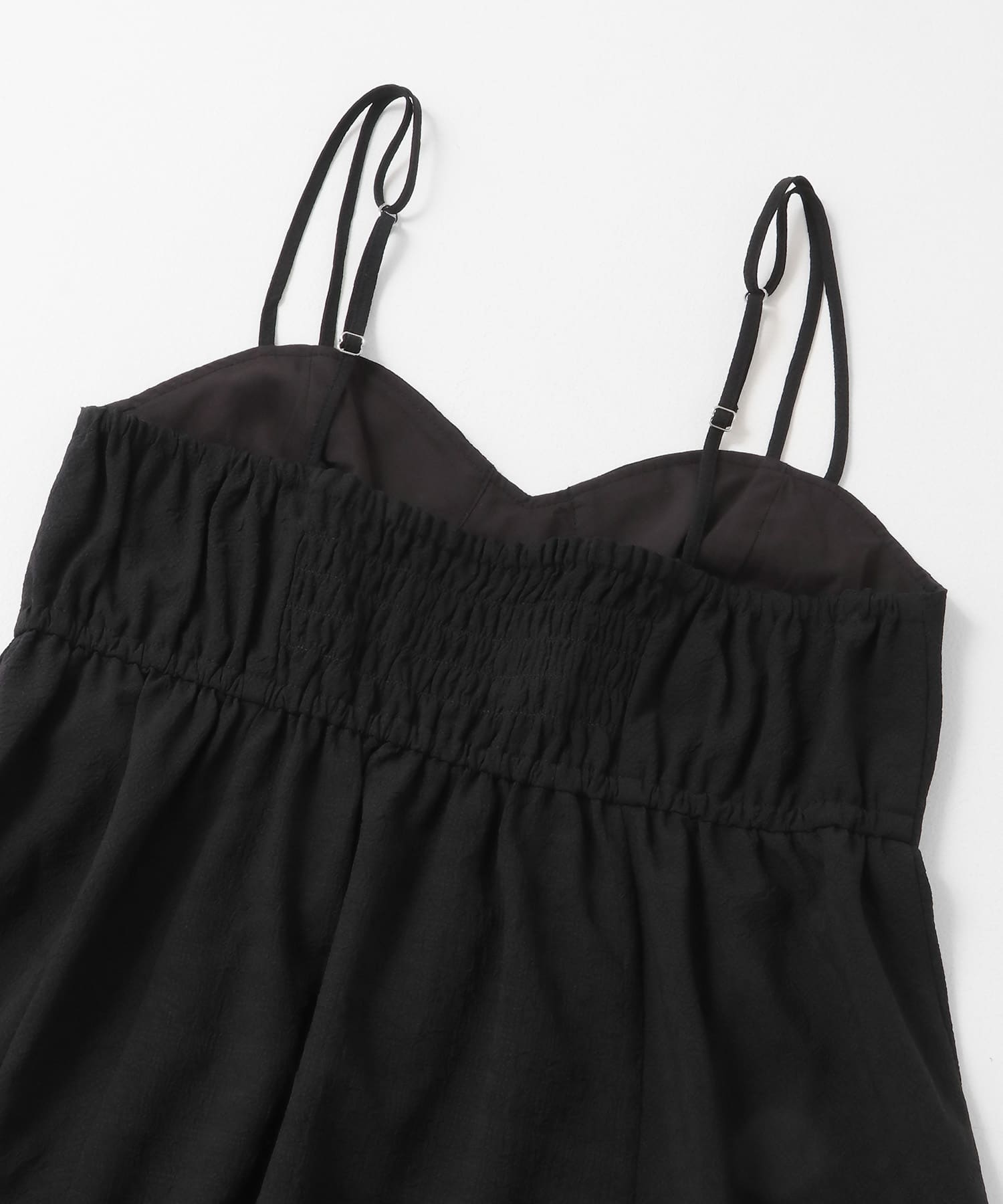 スイッチングマキシキャミワンピース BLACK one