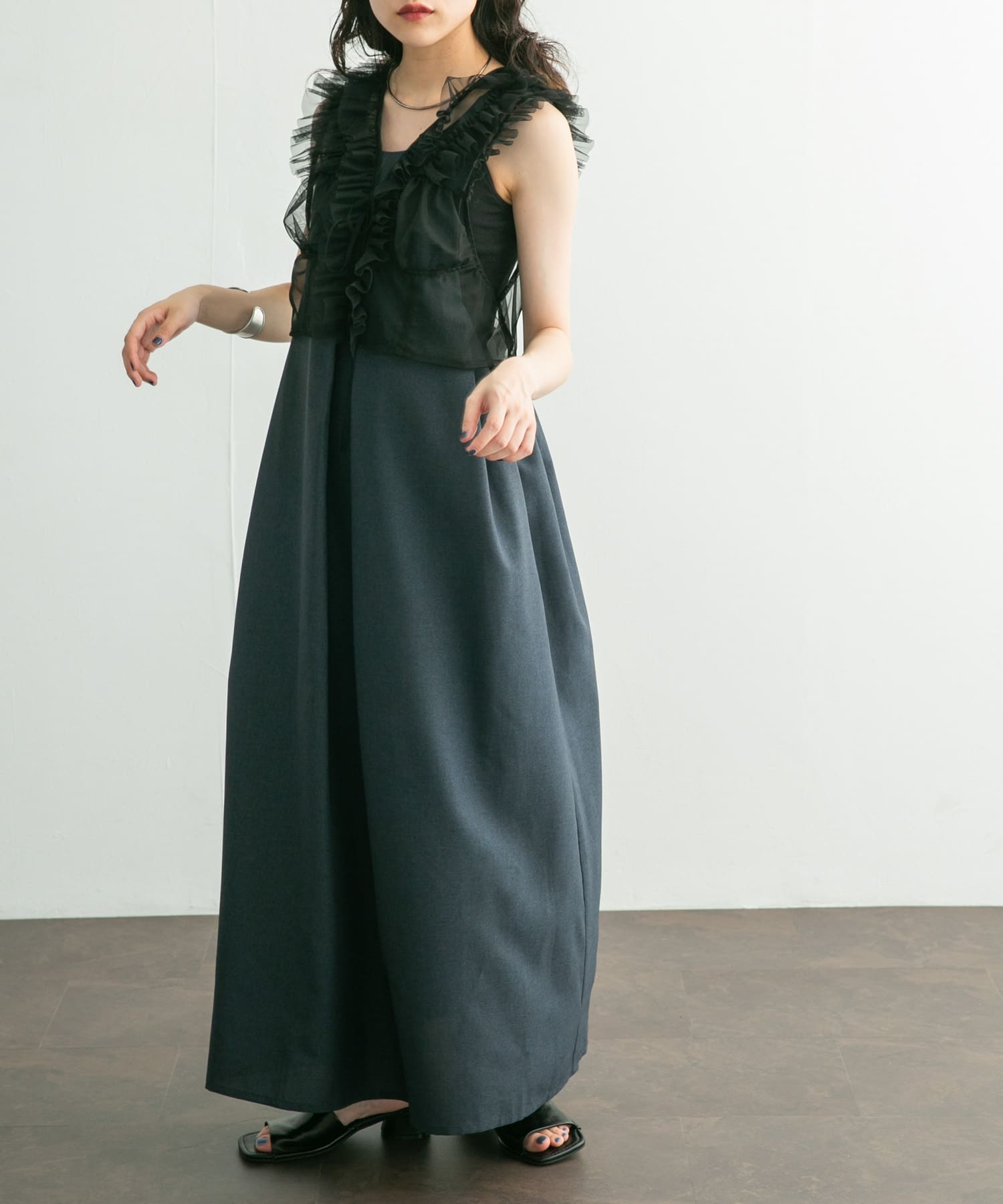 身長：160cm サイズ：one