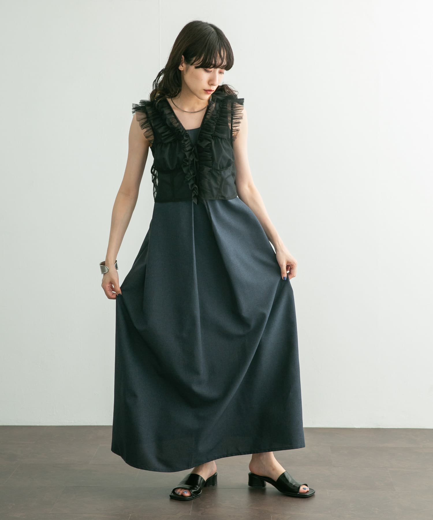 身長：160cm サイズ：one