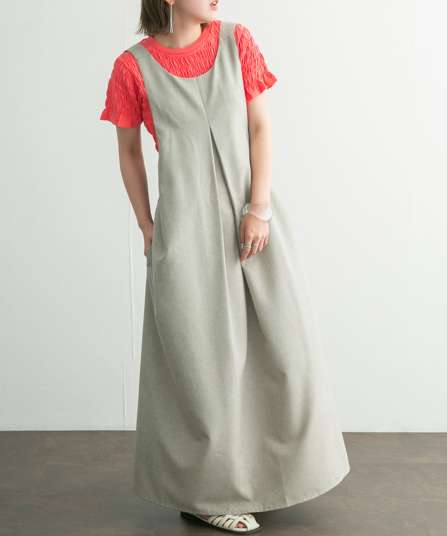 身長：160cm サイズ：one