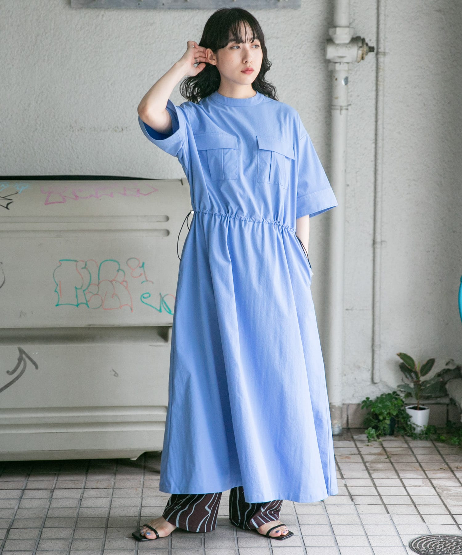 身長：160cm サイズ：one