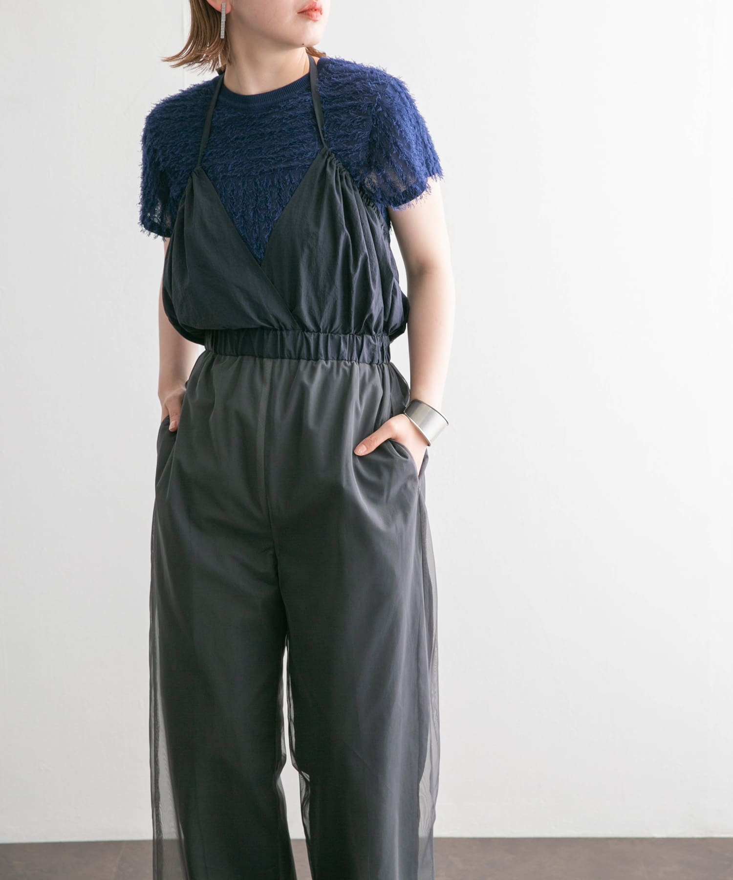 身長：160cm サイズ：one
