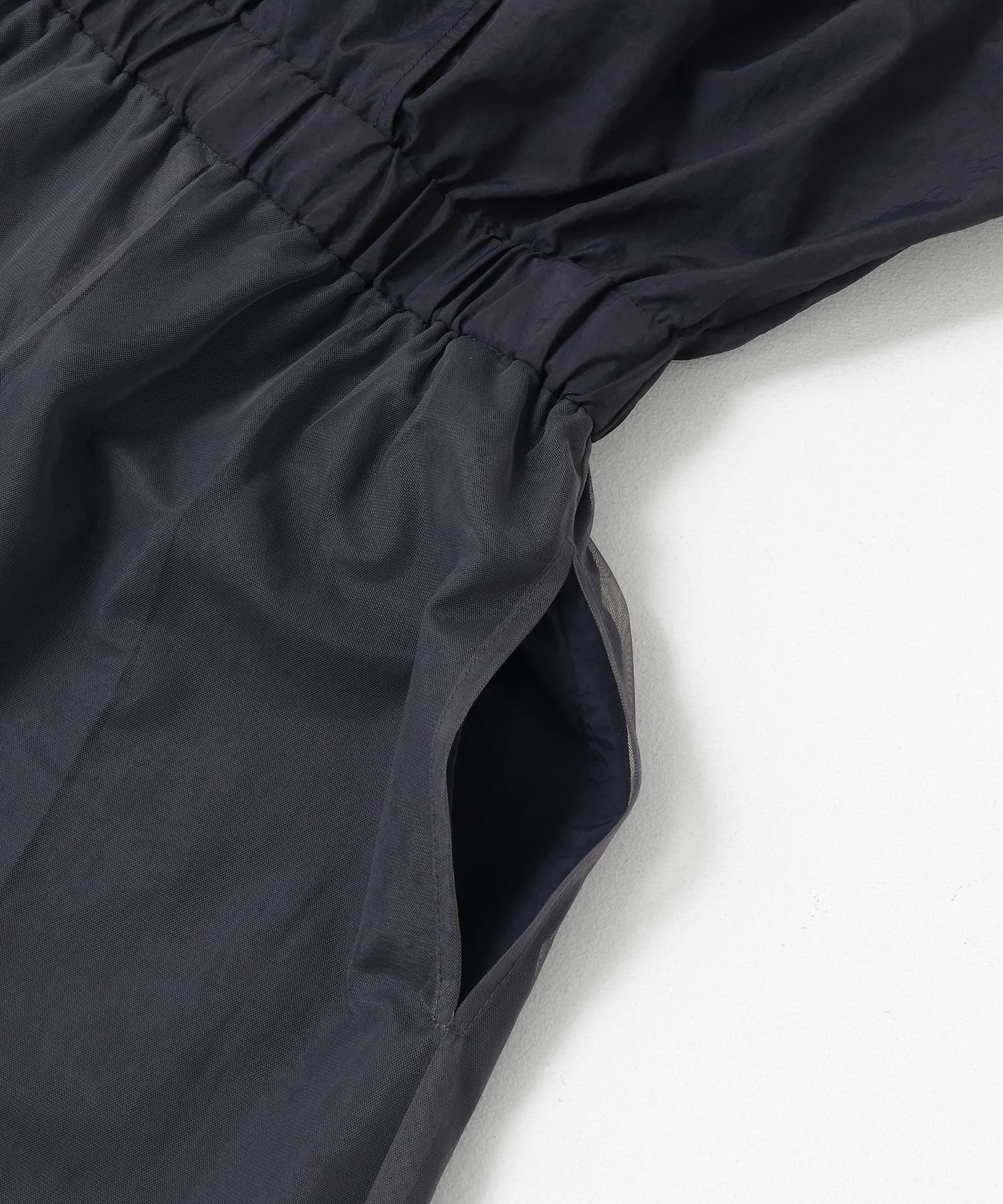 2WAYチュールレイヤードサロペット NAVY one