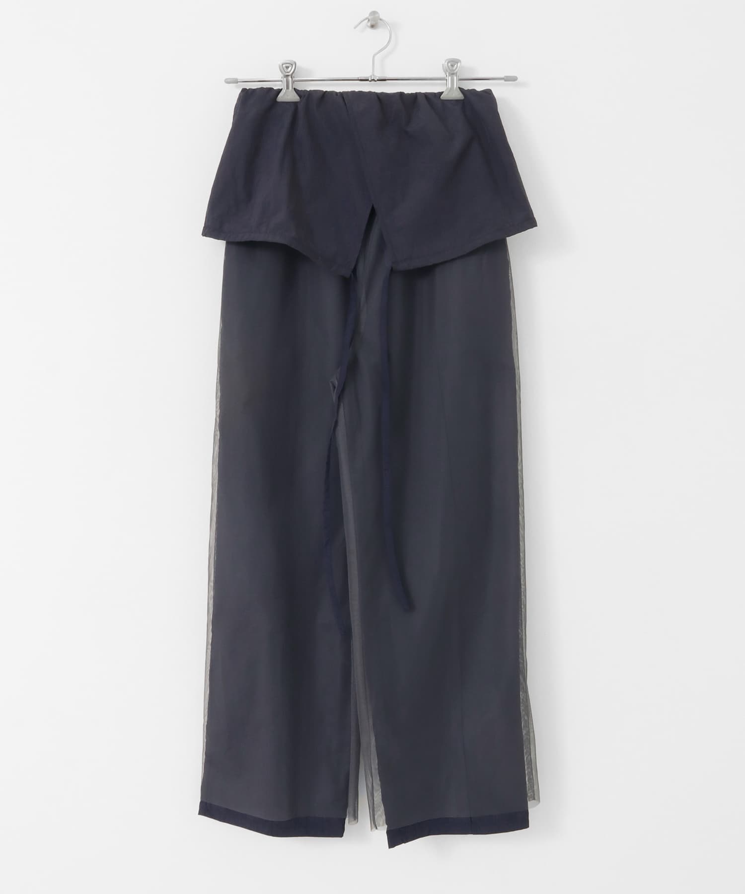 2WAYチュールレイヤードサロペット NAVY one