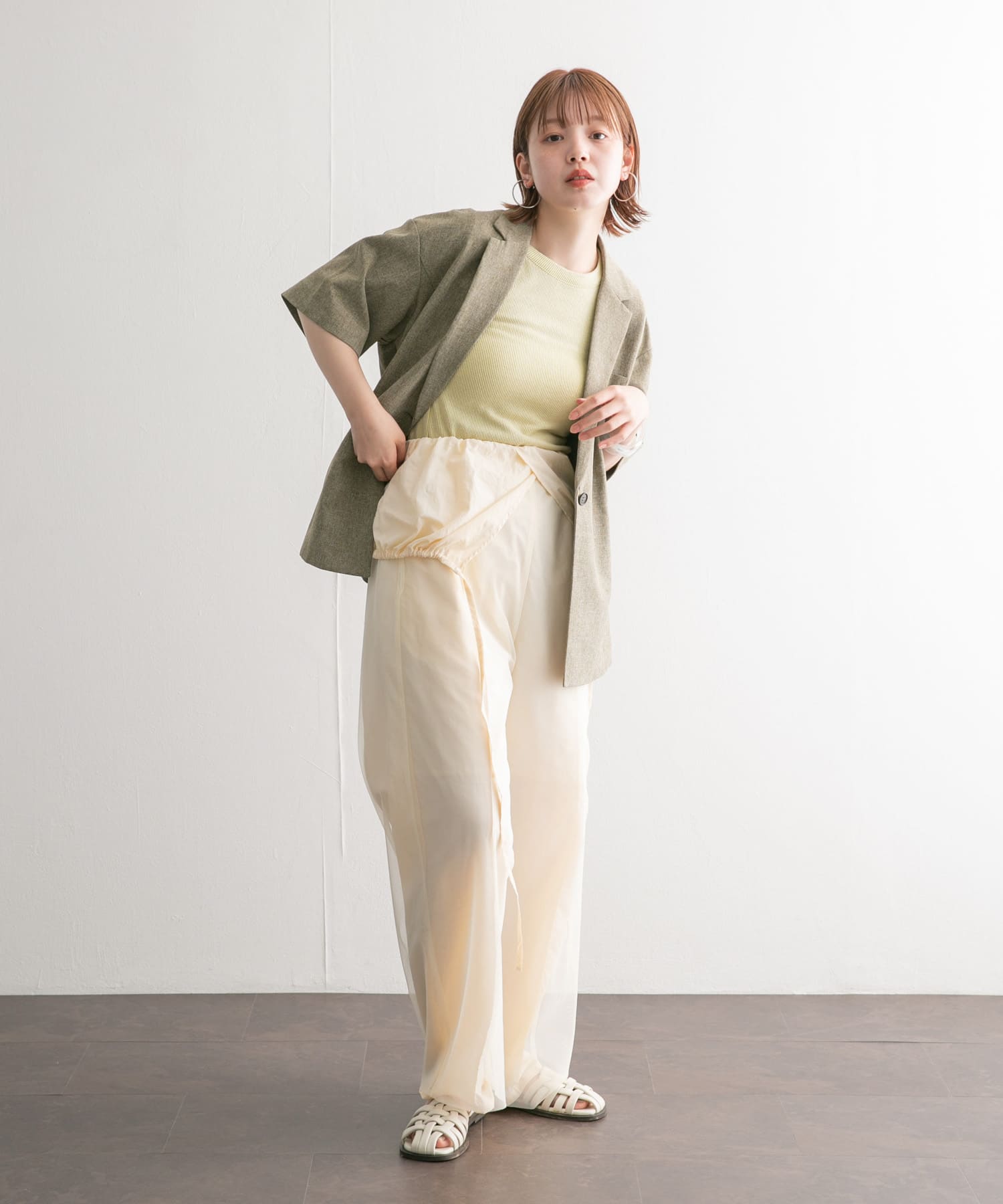 身長：160cm サイズ：one