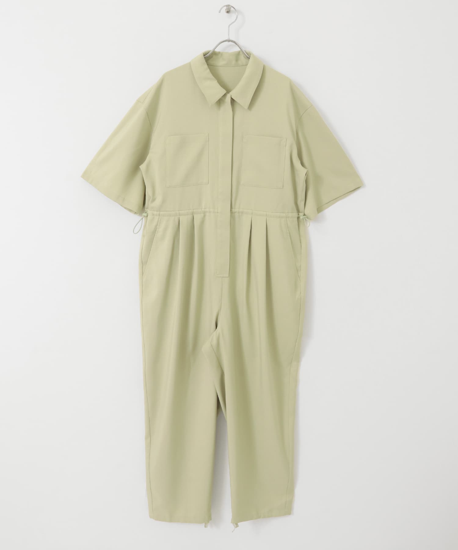 コクーンWIDEジャンプスーツ L.KHAKI one