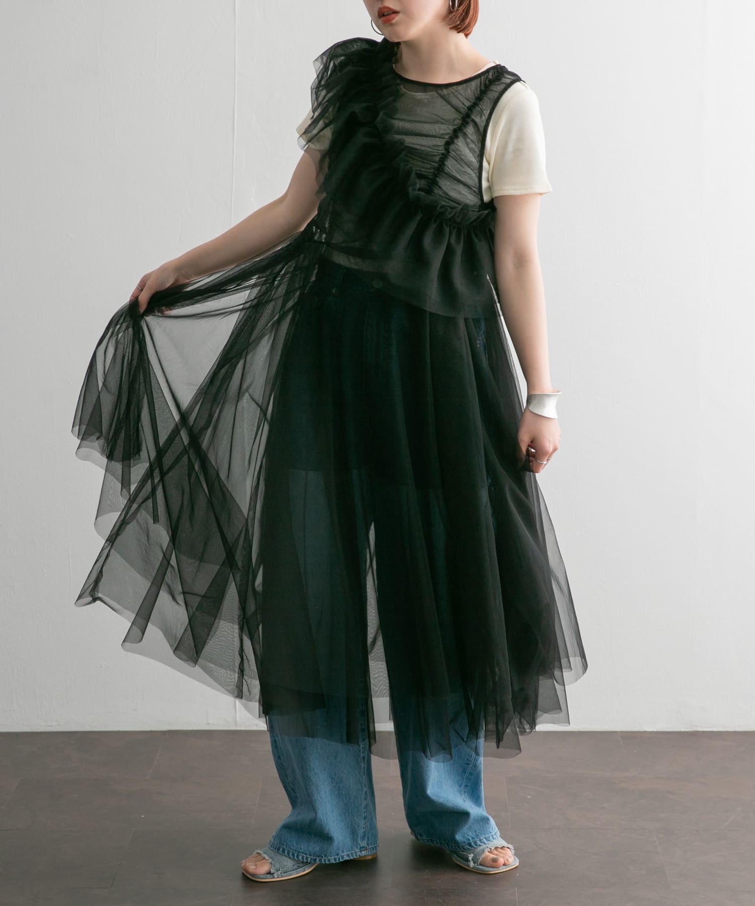 身長：160cm サイズ：one