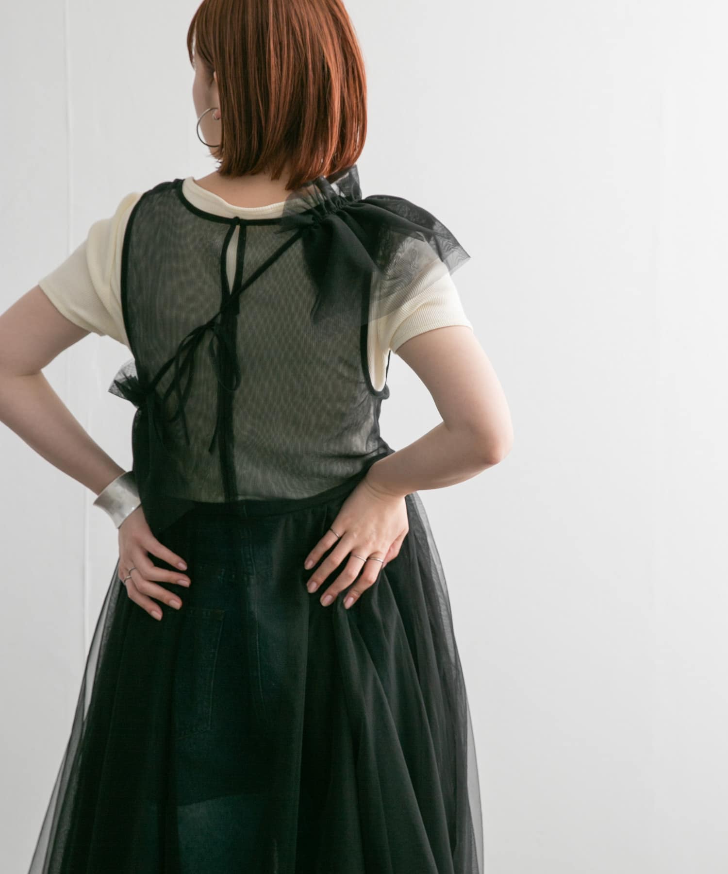 身長：160cm サイズ：one