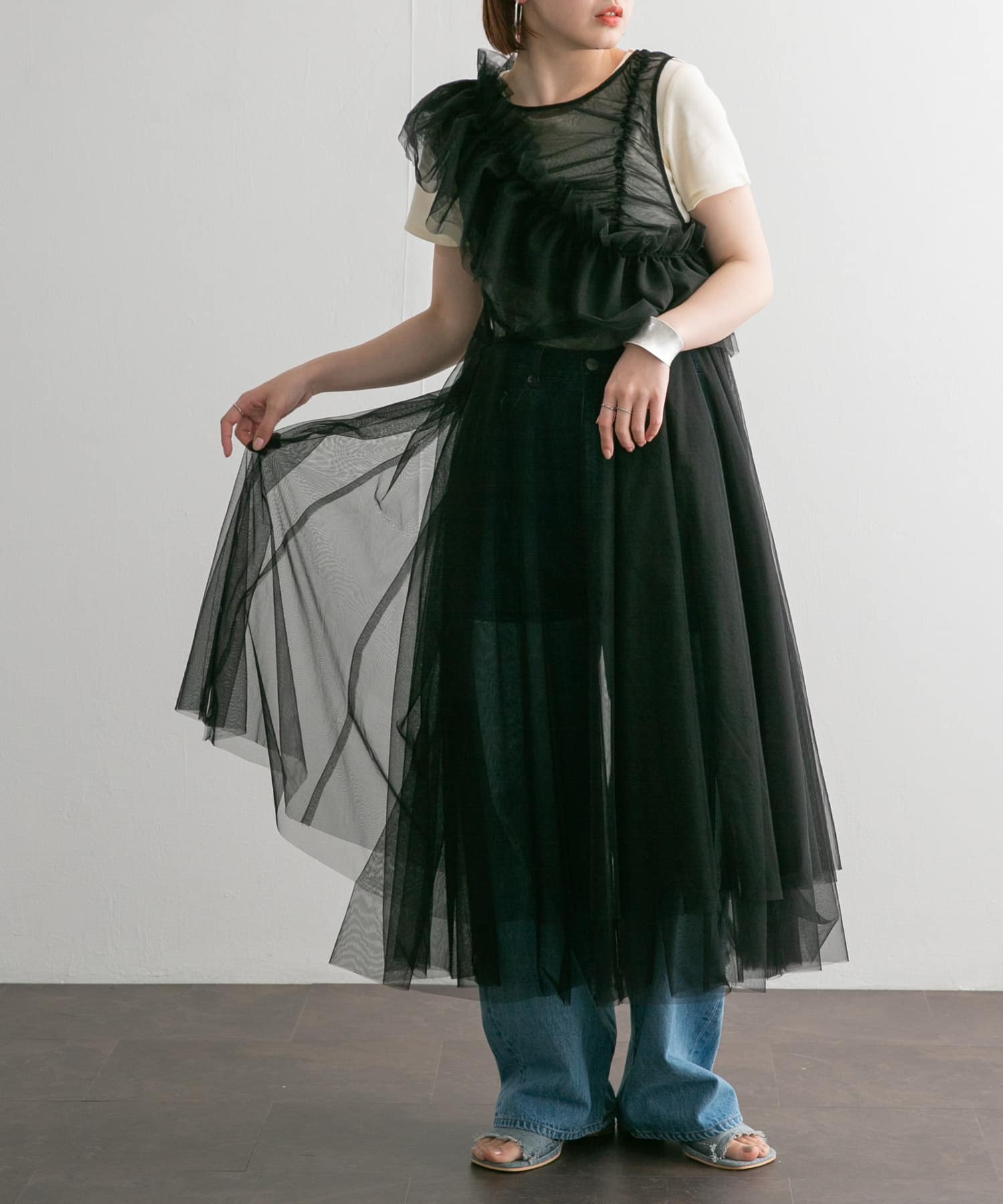 身長：160cm サイズ：one