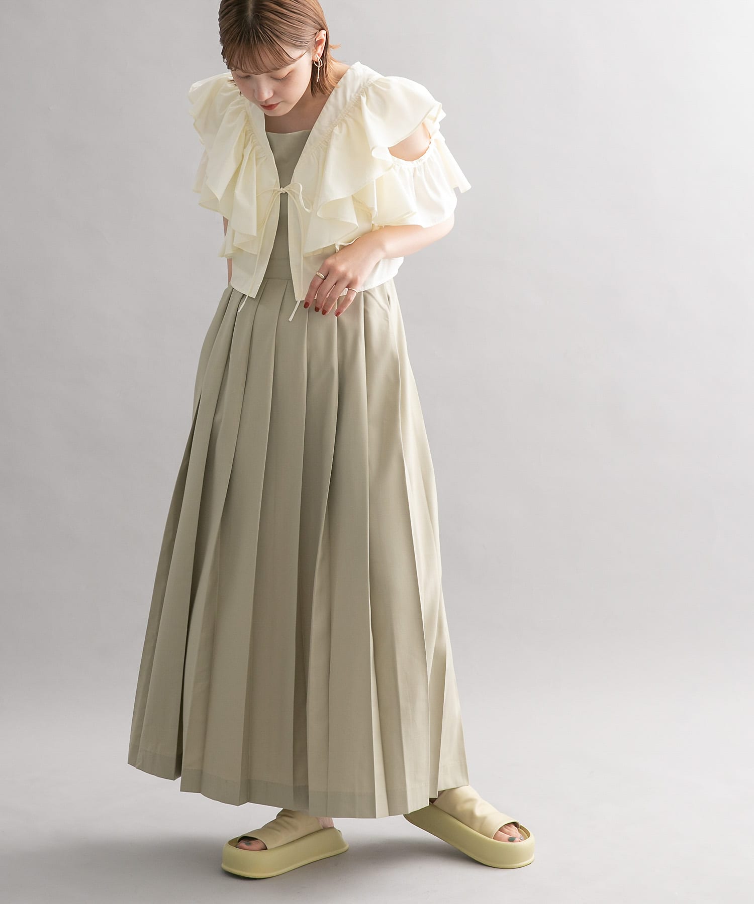 身長：160cm サイズ：one