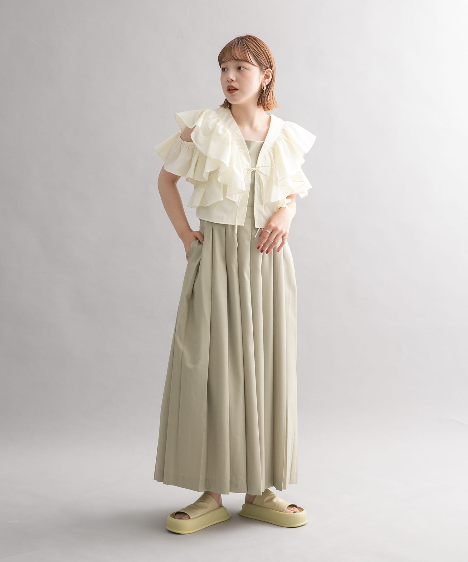 身長：160cm サイズ：one