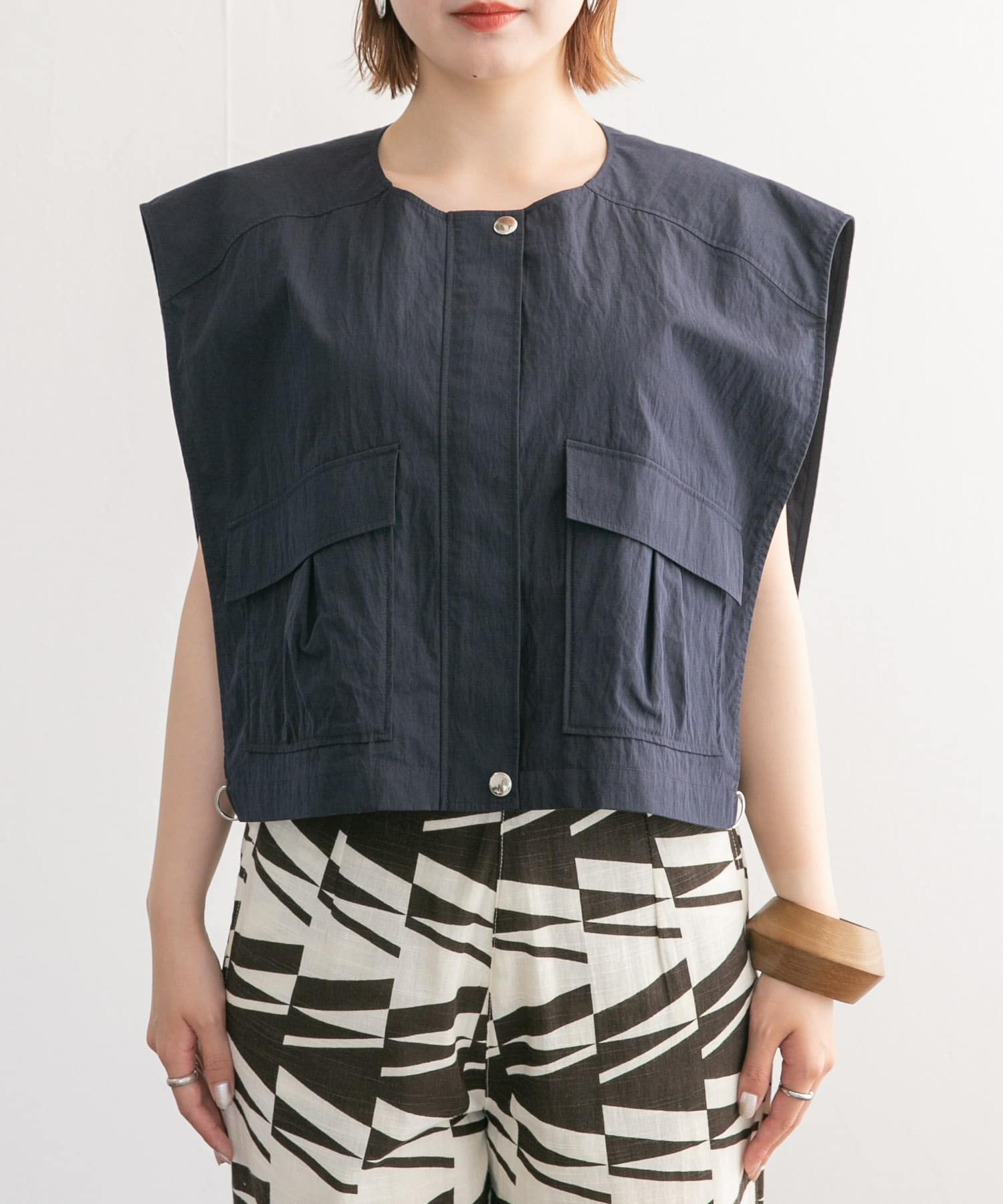 BIGポケットベスト NAVY one