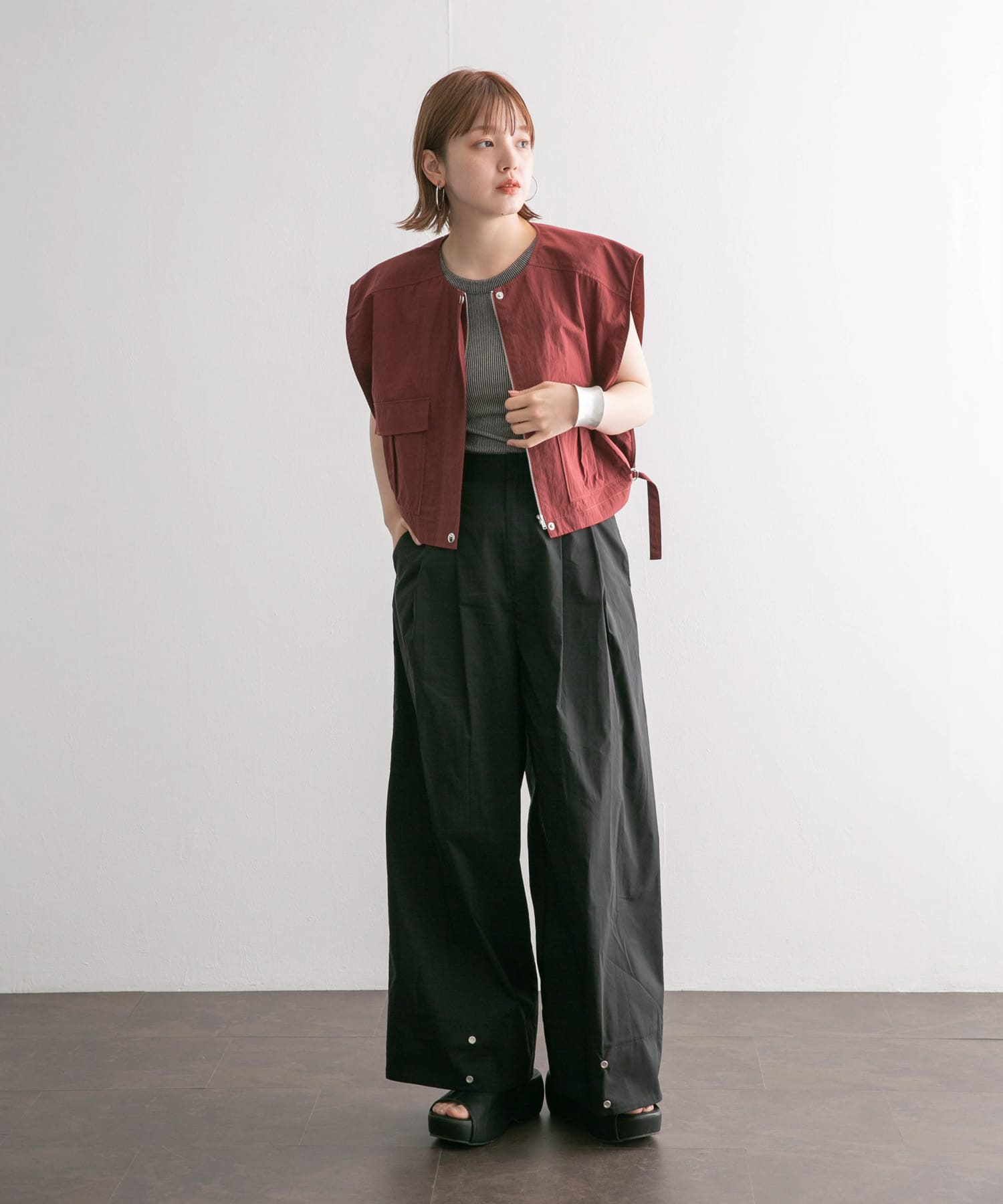 身長：160cm サイズ：one