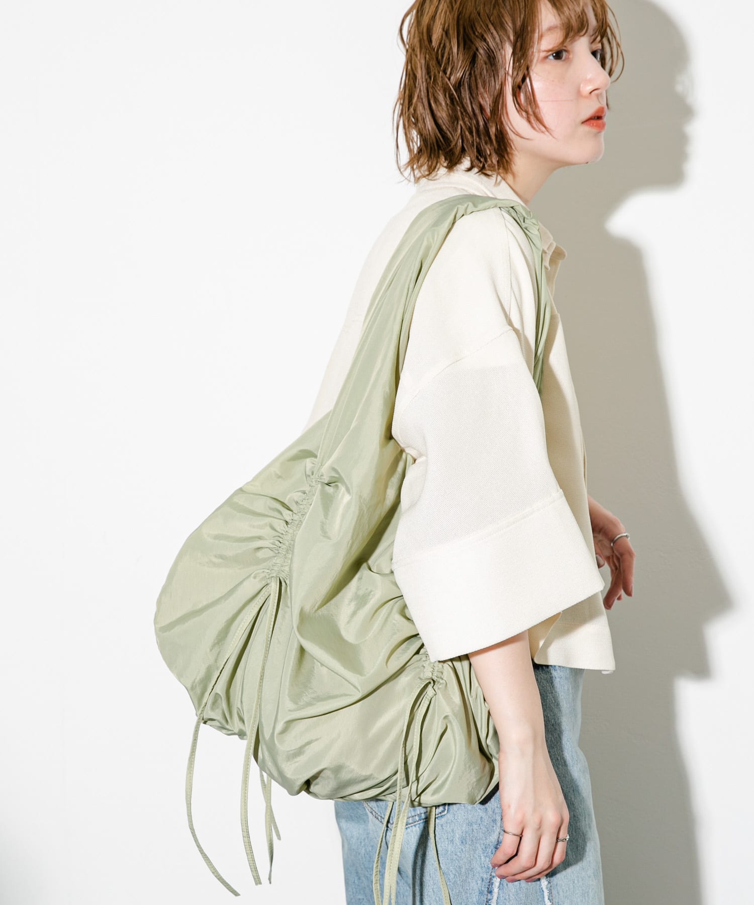 ドロストデザインバルーンBAG KHAKI one