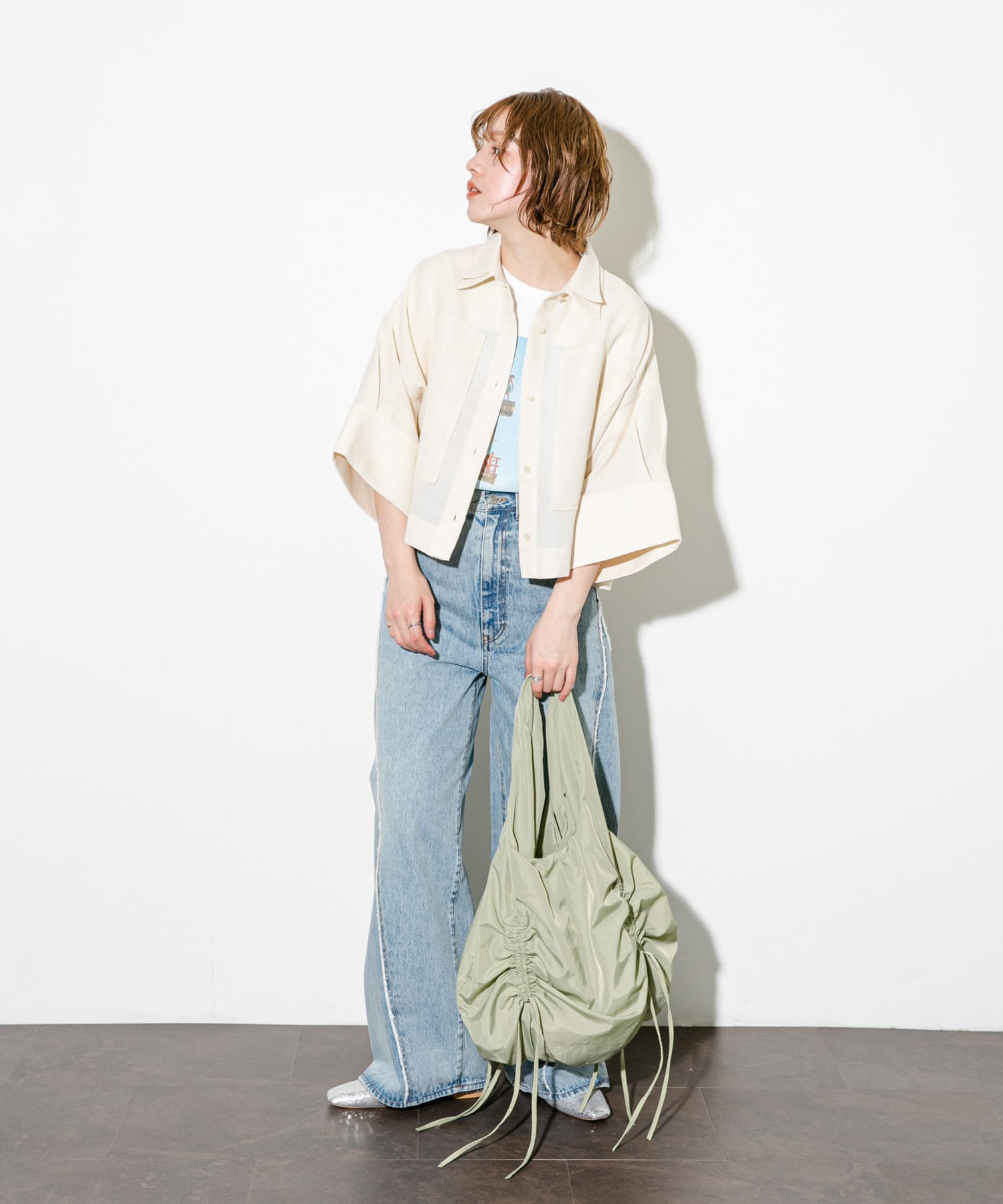 ドロストデザインバルーンBAG KHAKI one