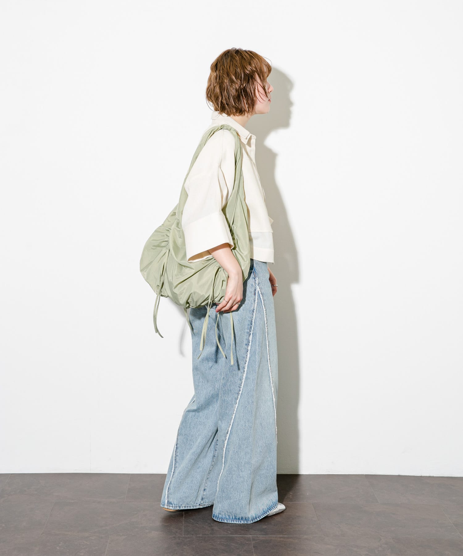 ドロストデザインバルーンBAG KHAKI one