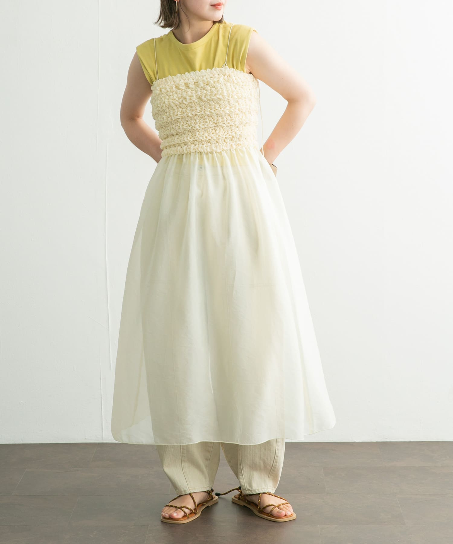 ドローコードサンダル BROWN 36