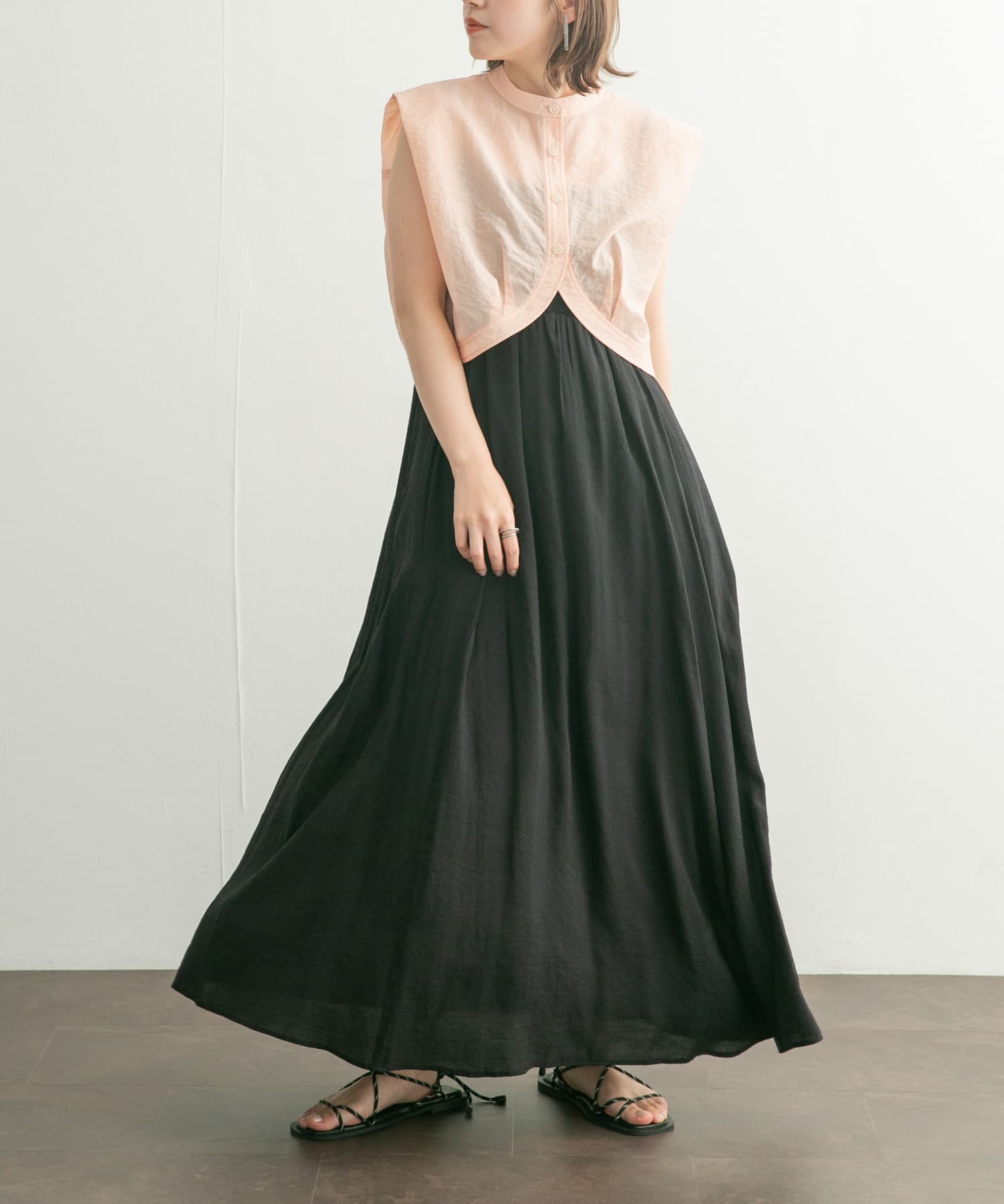 ドローコードサンダル BLACK 36