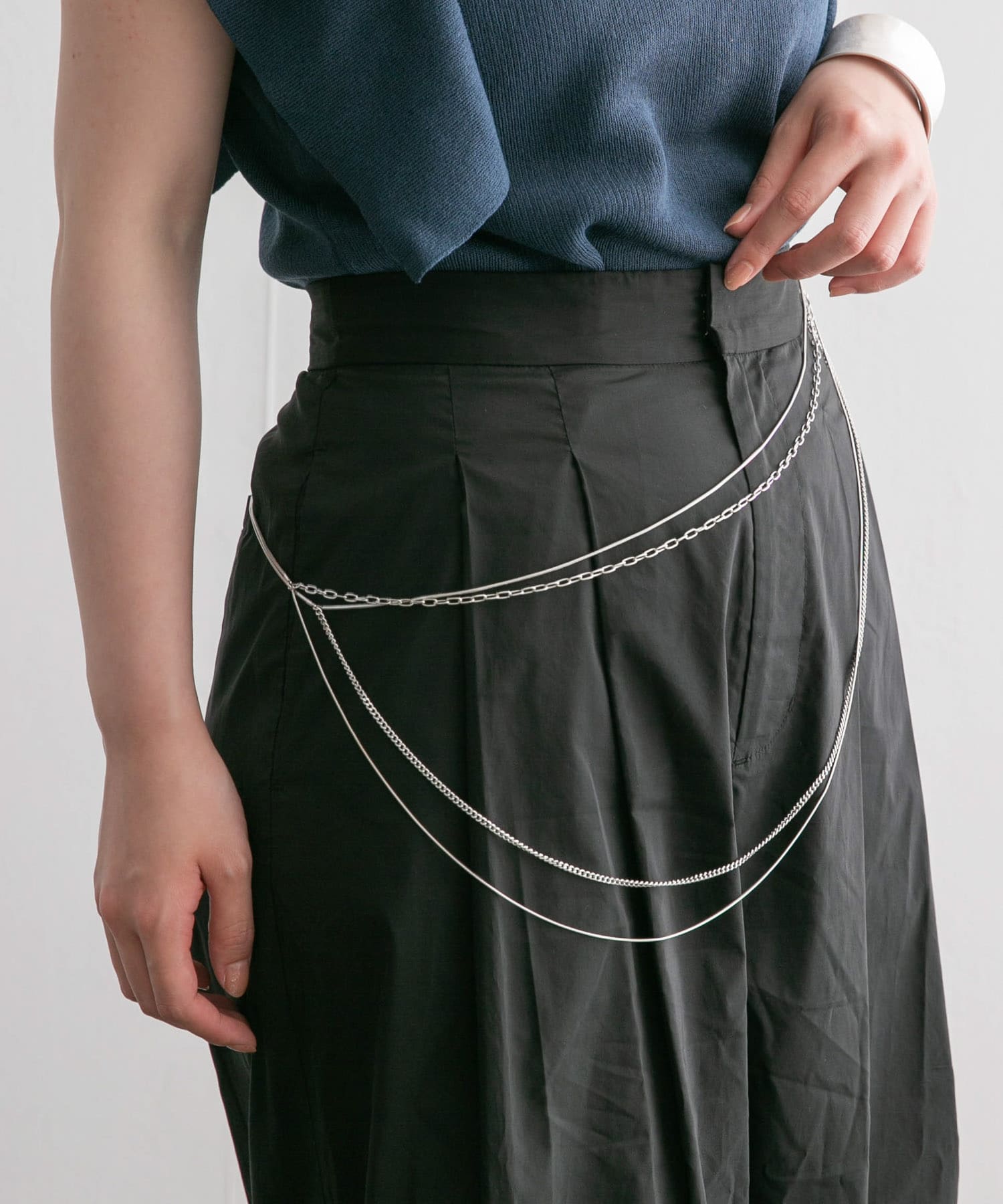 マルチWAYチェーンビスチェ SILVER one