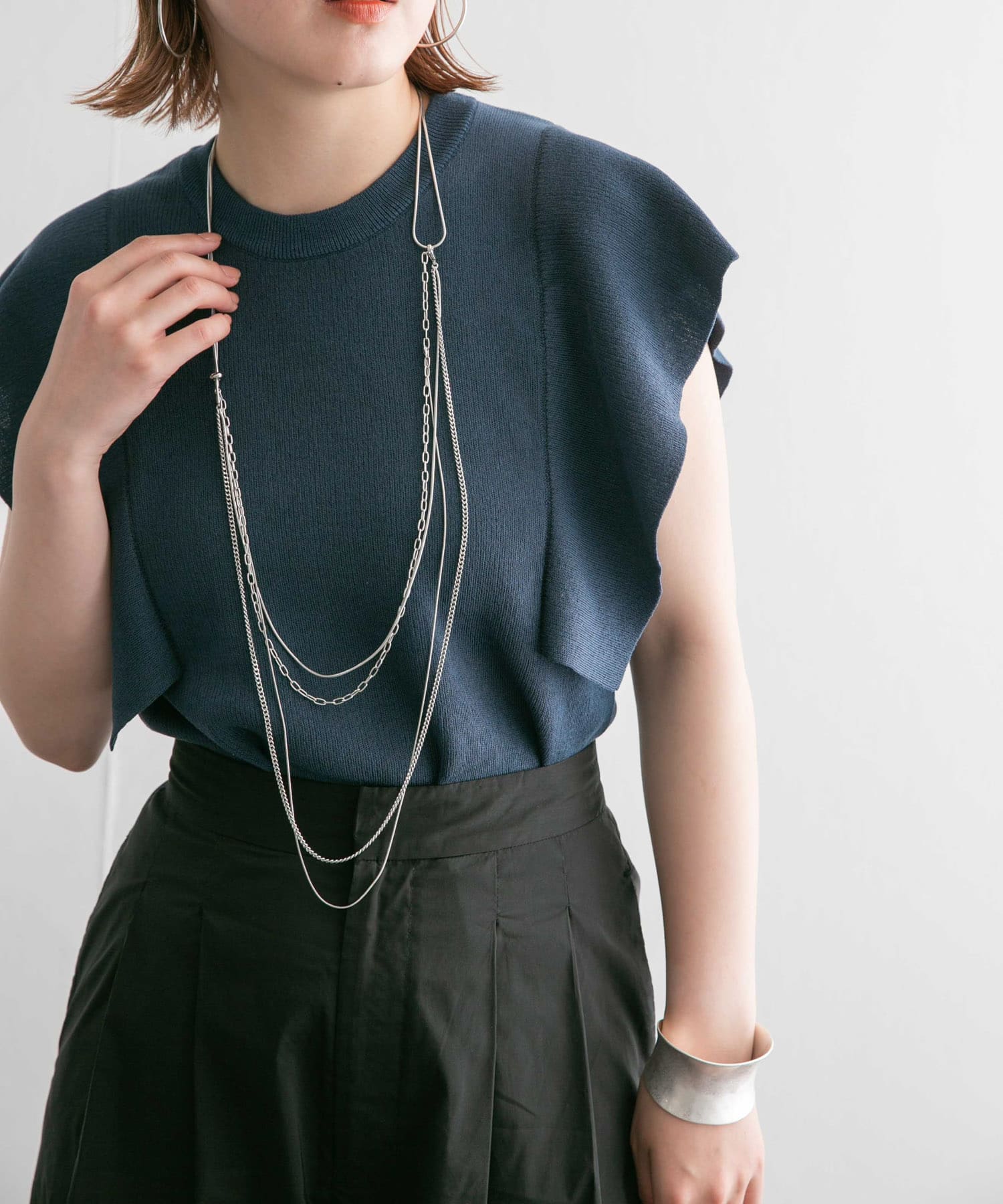 マルチWAYチェーンビスチェ SILVER one