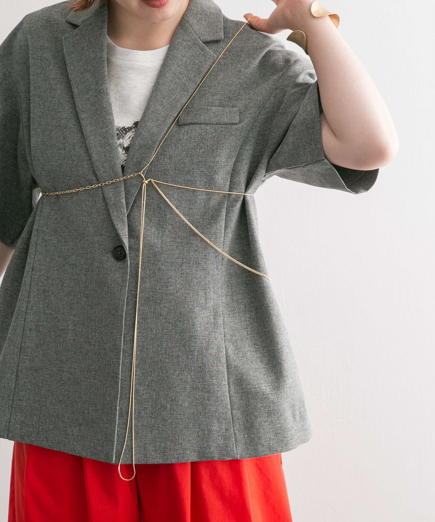 マルチWAYチェーンビスチェ GOLD one