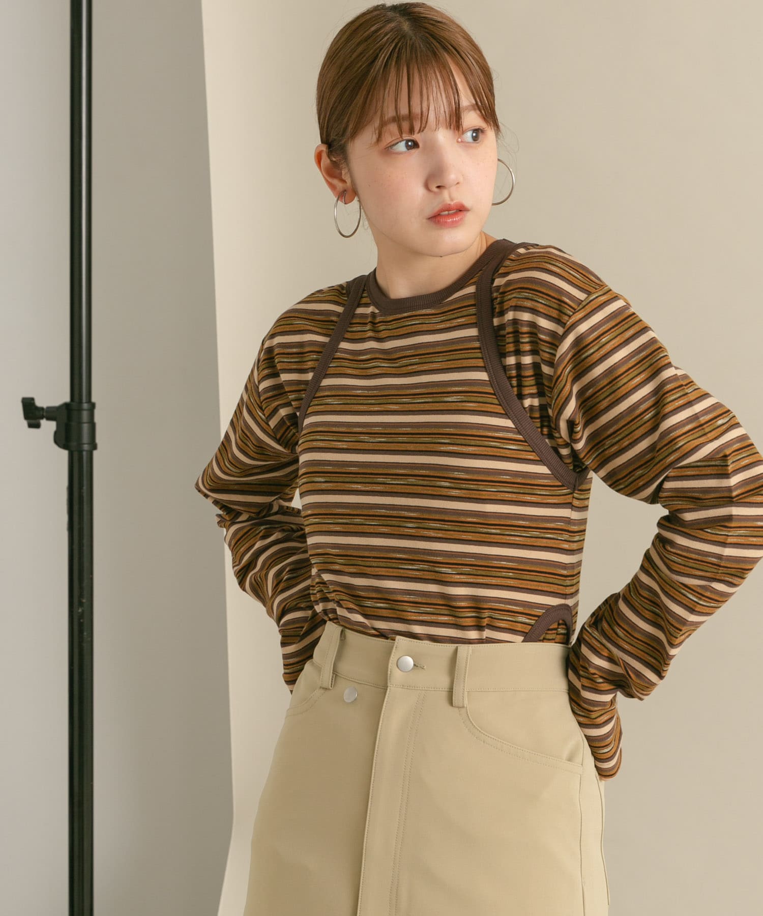 身長：160cm サイズ：one