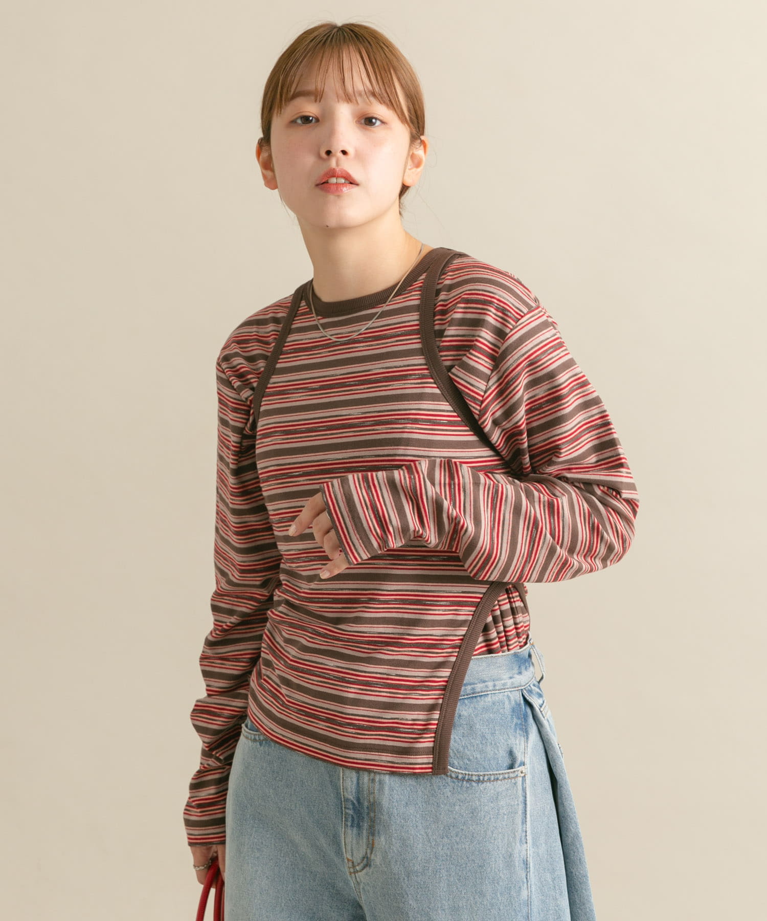 身長：160cm サイズ：one