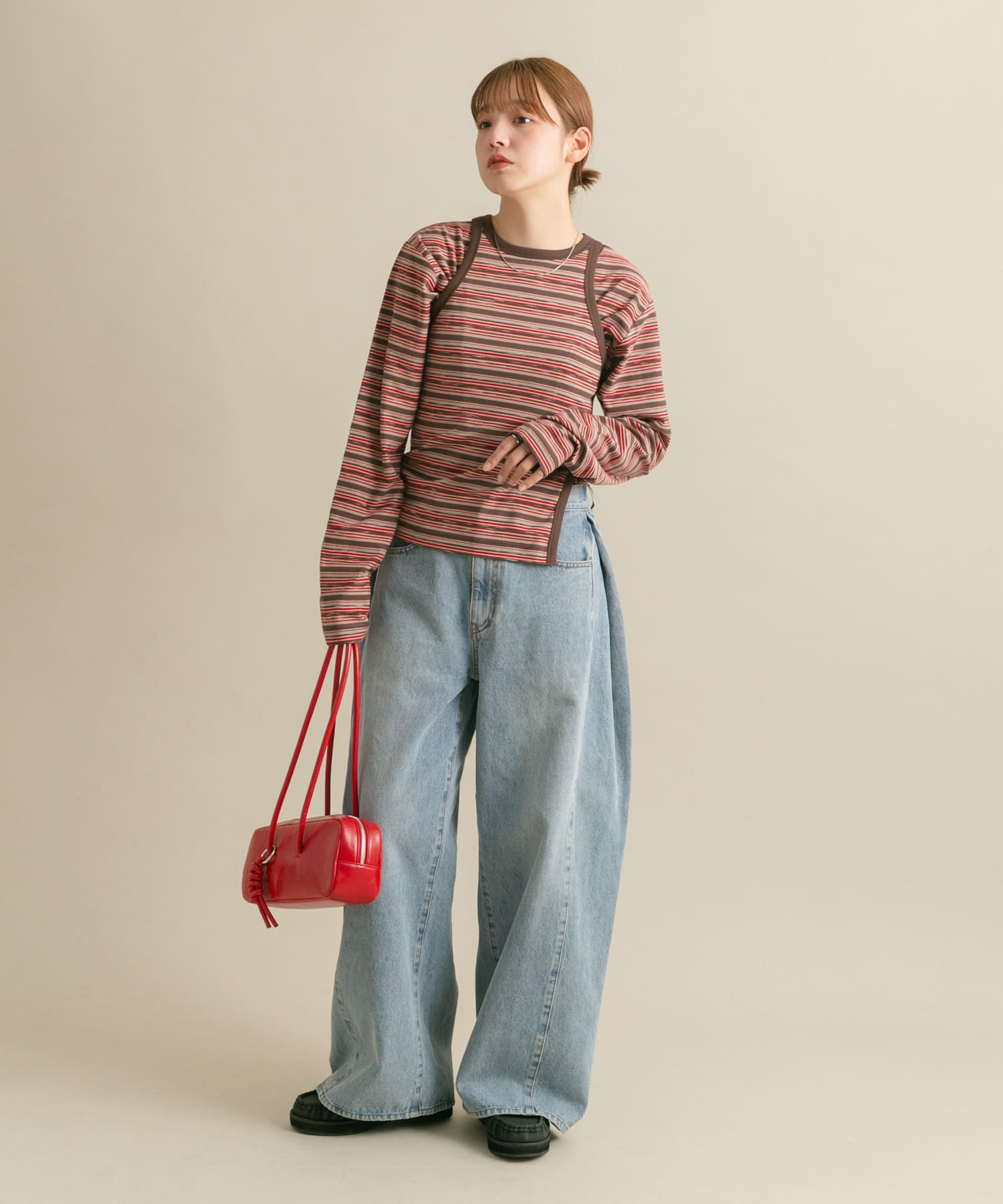 身長：160cm サイズ：one