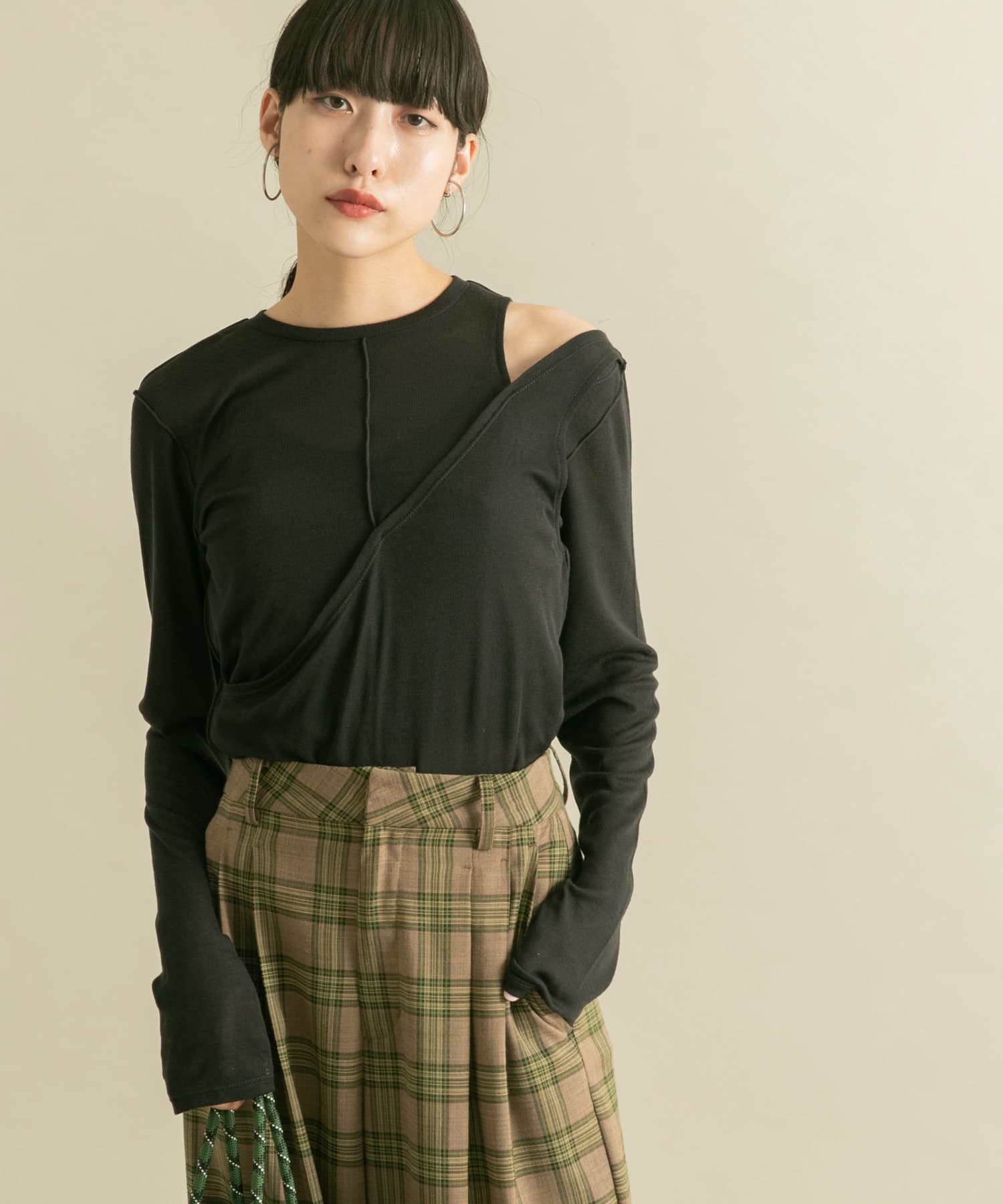 身長：160cm サイズ：one