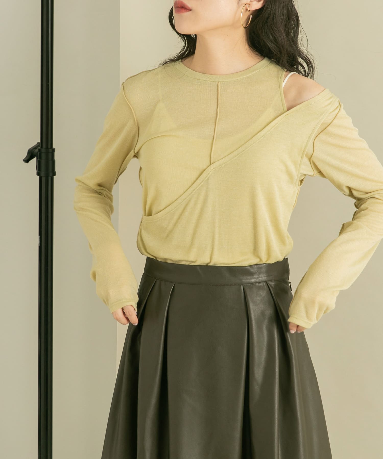 身長：160cm サイズ：one