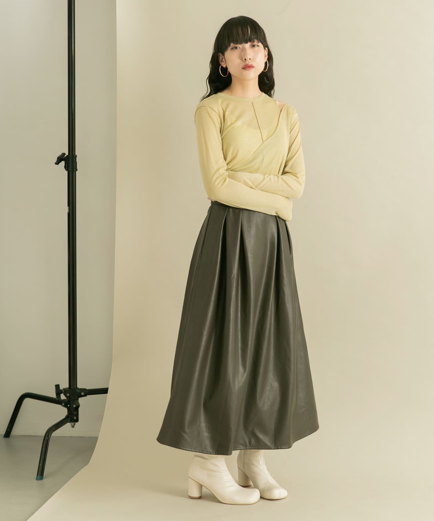 身長：160cm サイズ：one