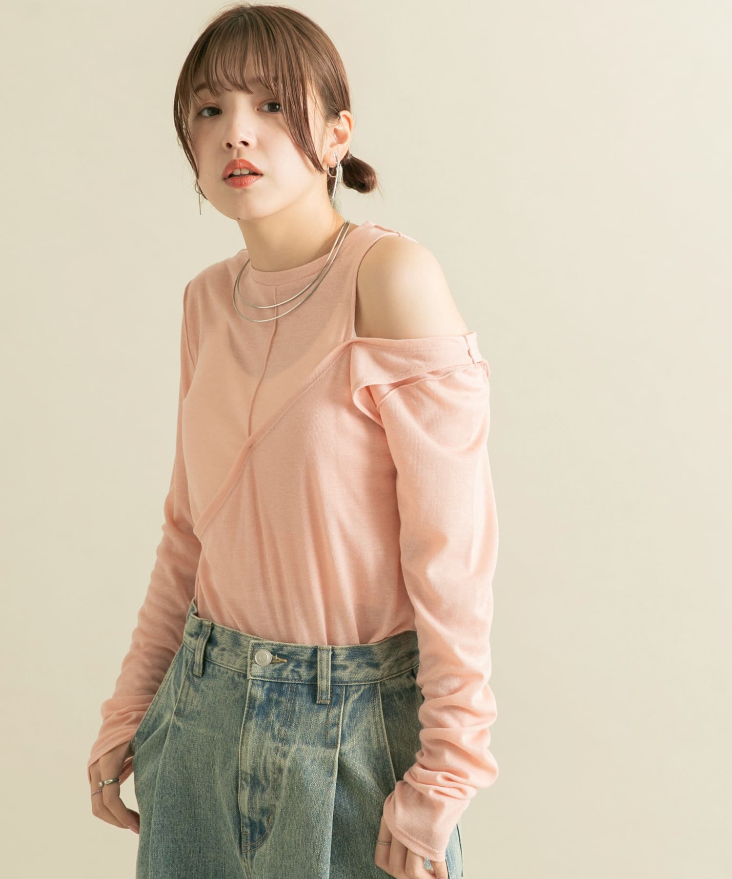身長：160cm サイズ：one