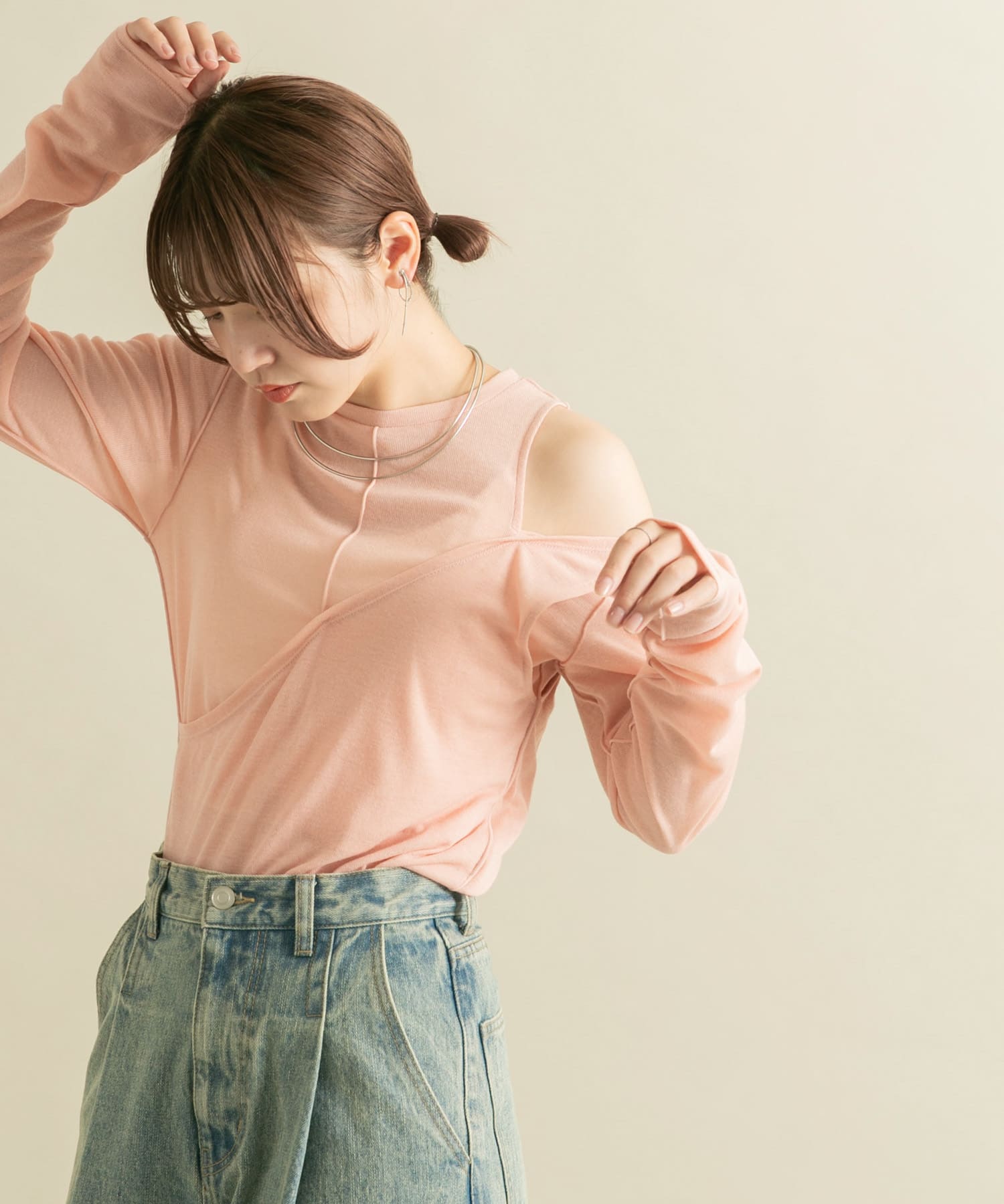 身長：160cm サイズ：one