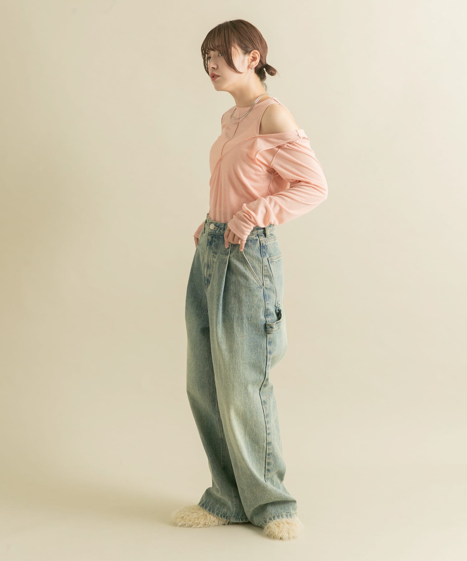 身長：160cm サイズ：one