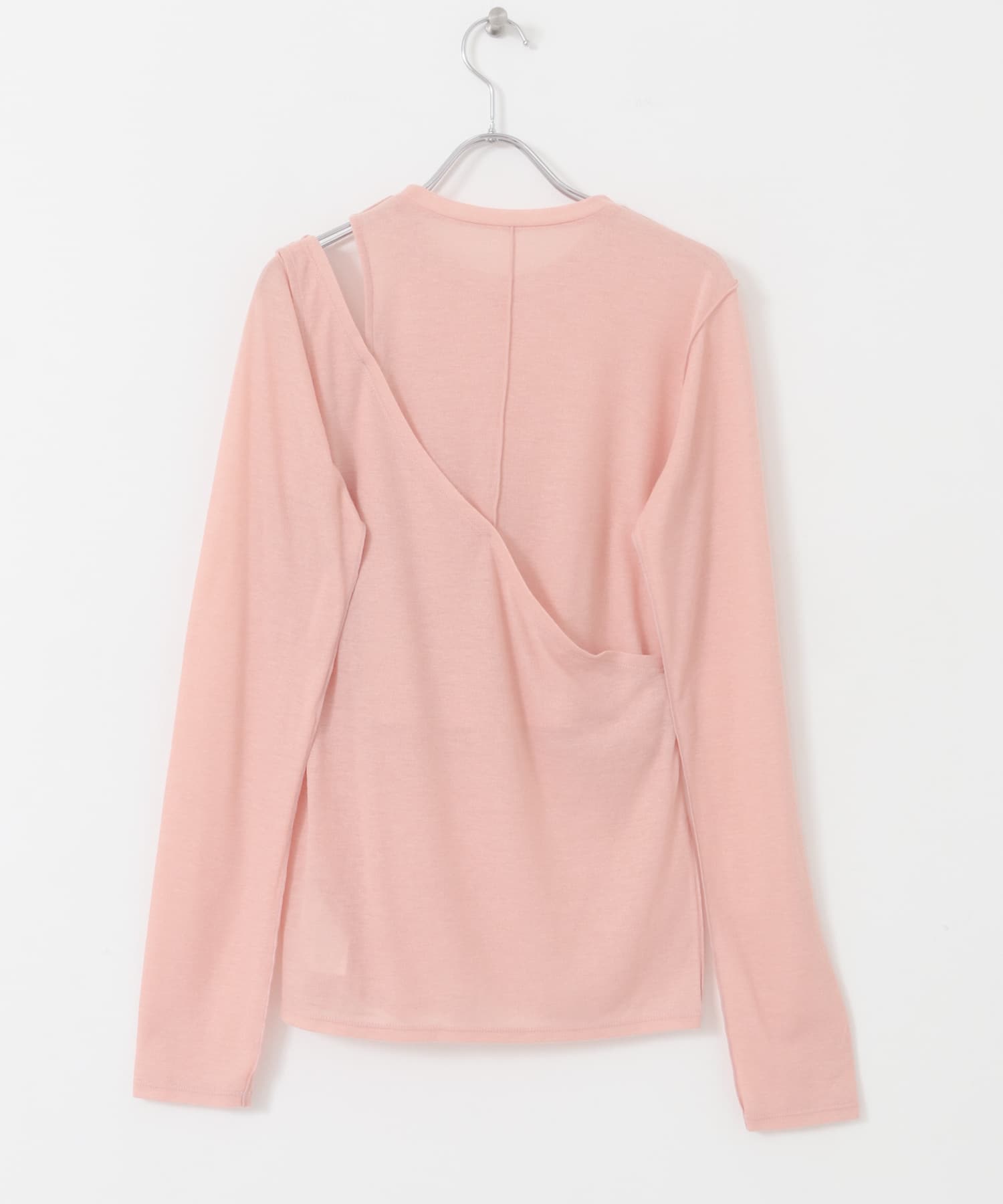 レイヤードカットアウトトップス PINK one
