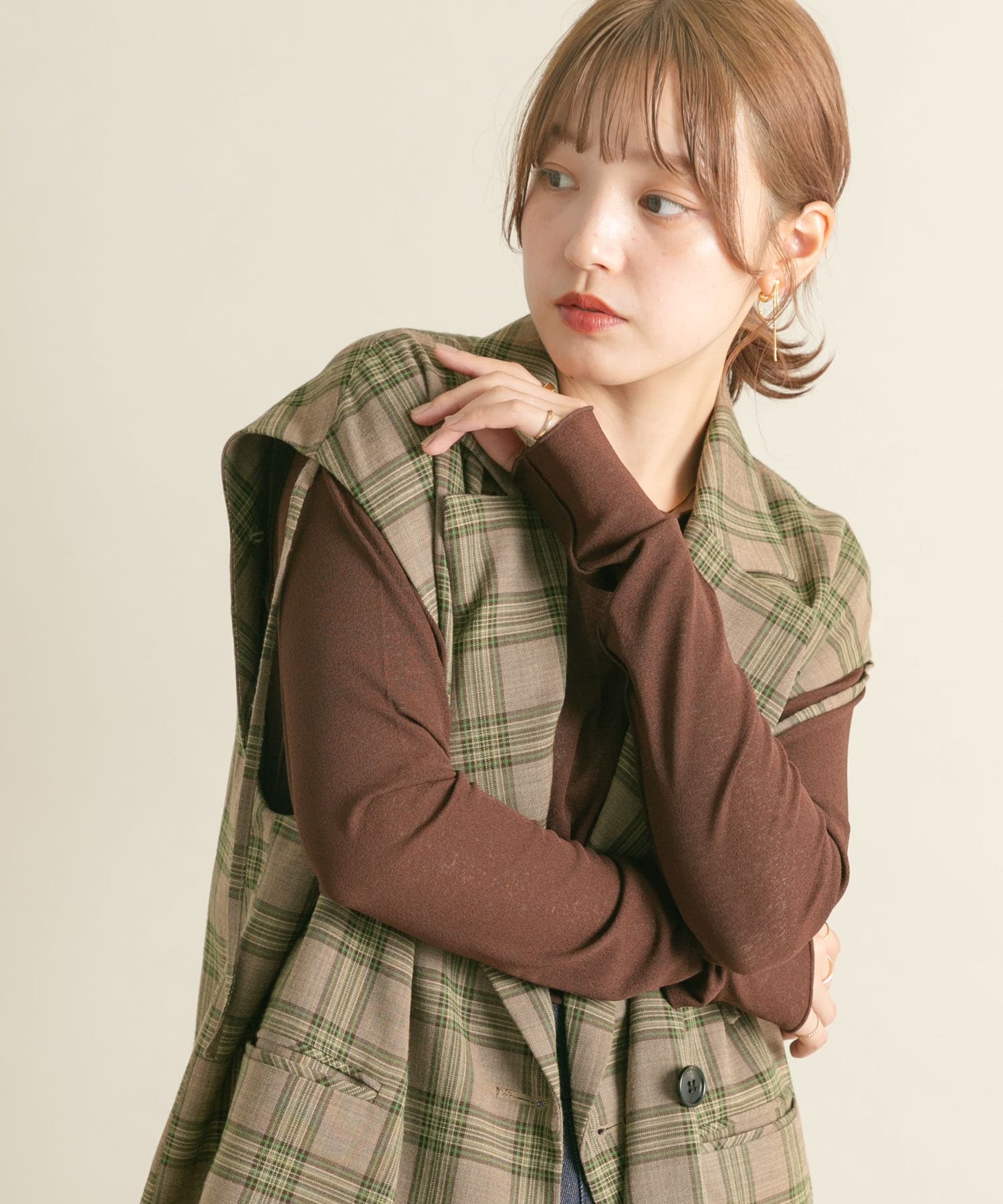 身長：160cm サイズ：one