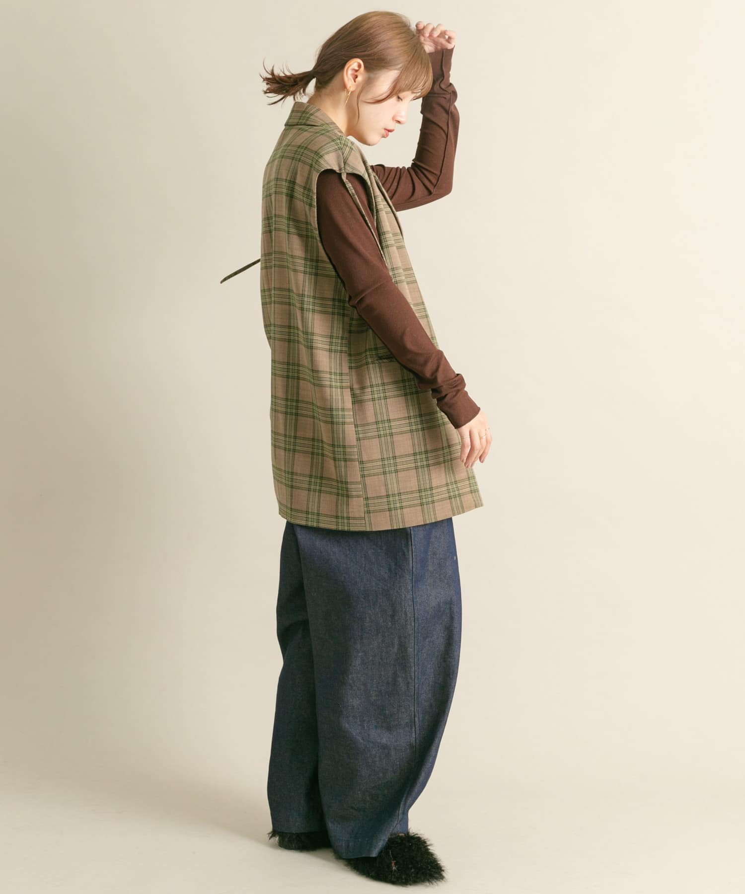 身長：160cm サイズ：one