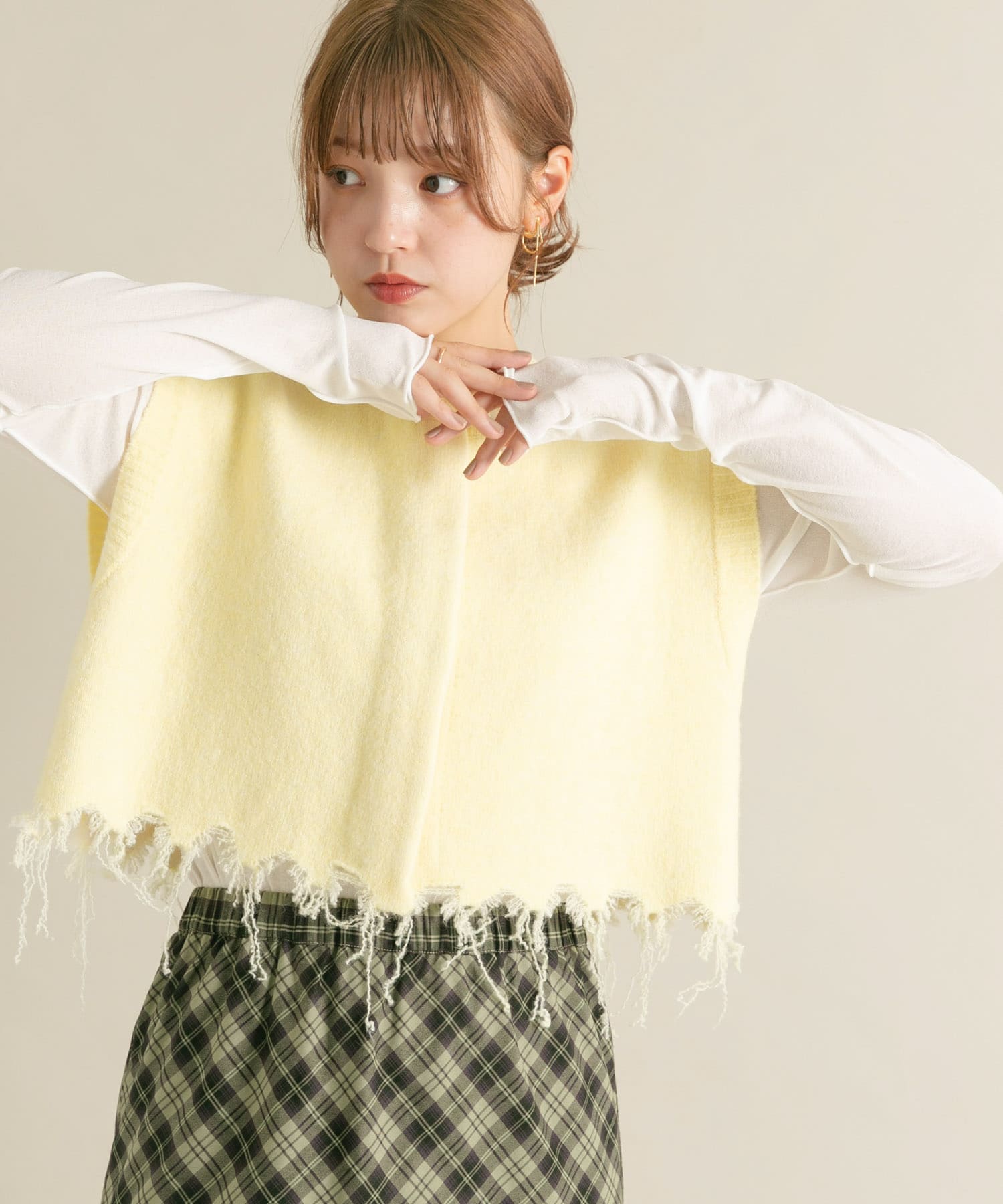 身長：160cm サイズ：one