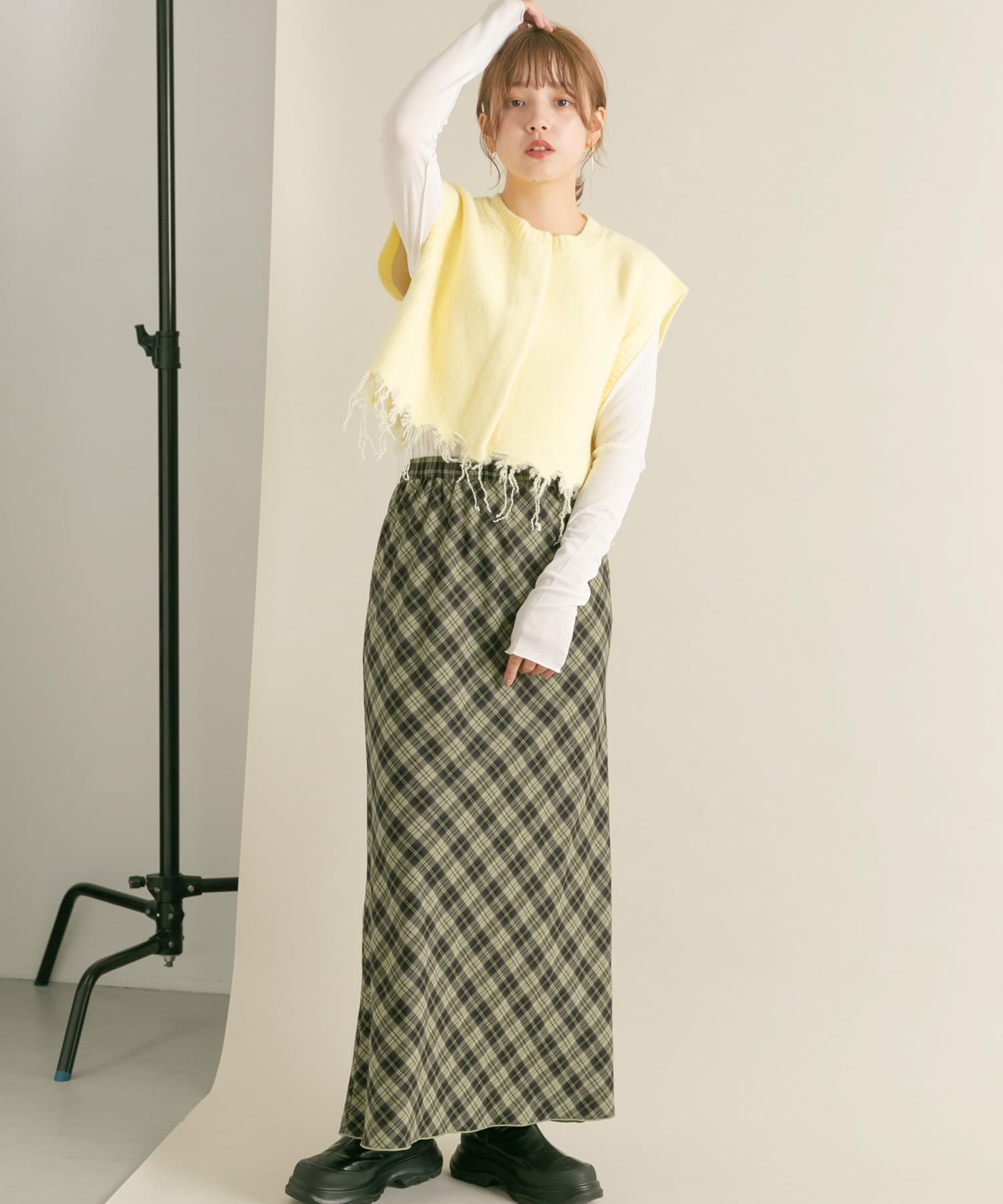 身長：160cm サイズ：one