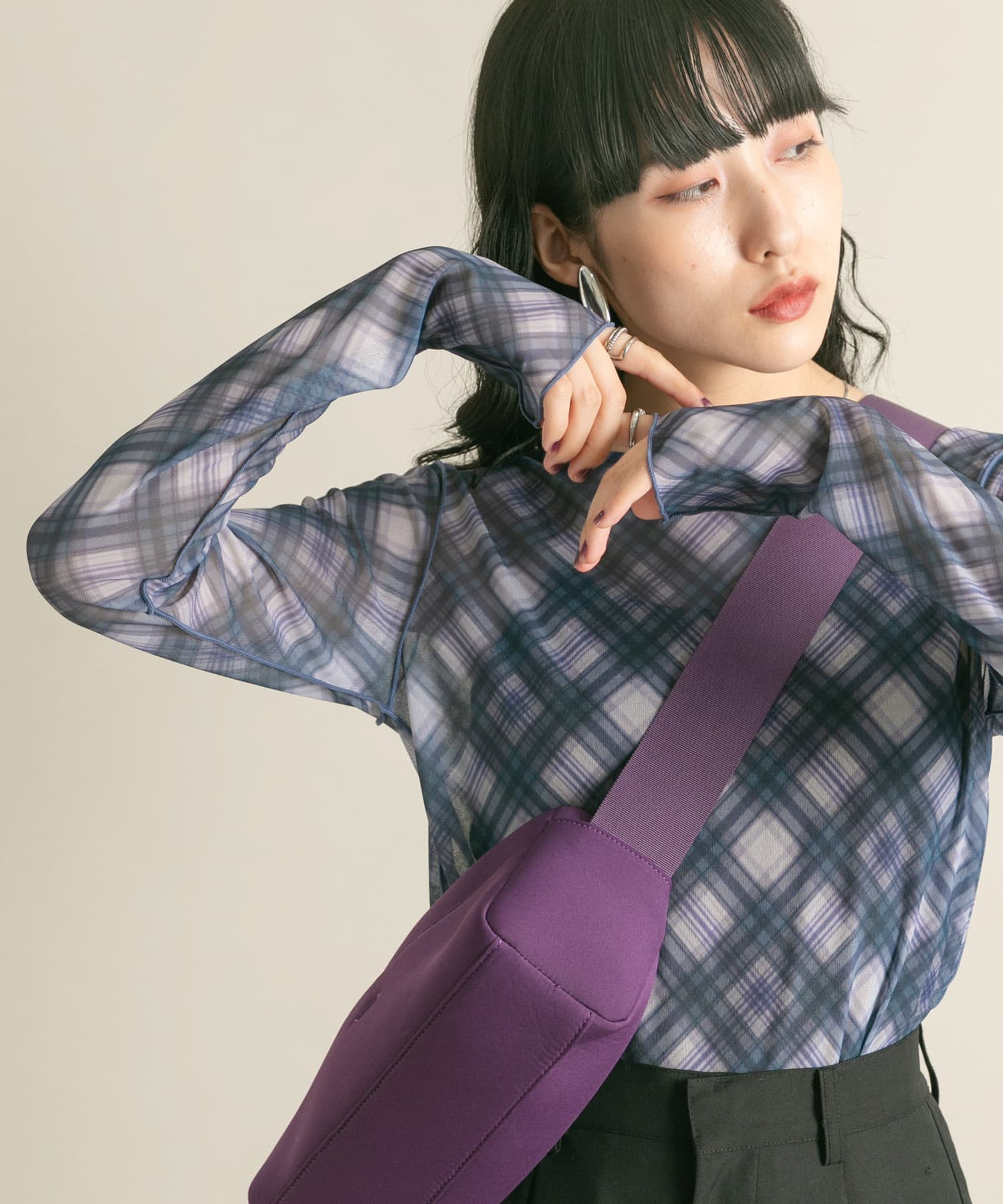 身長：160cm サイズ：one
