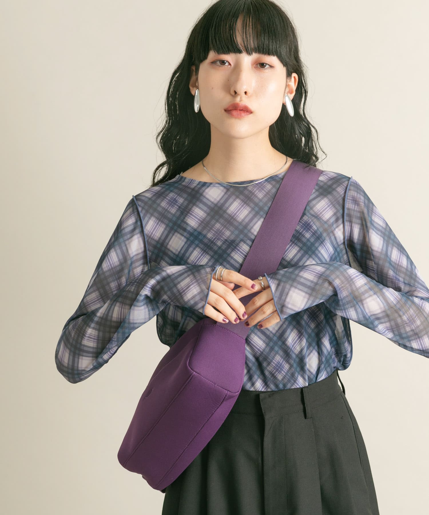 身長：160cm サイズ：one