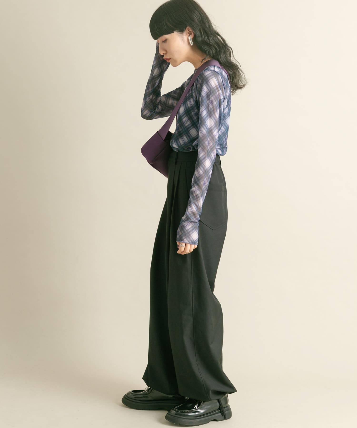 身長：160cm サイズ：one