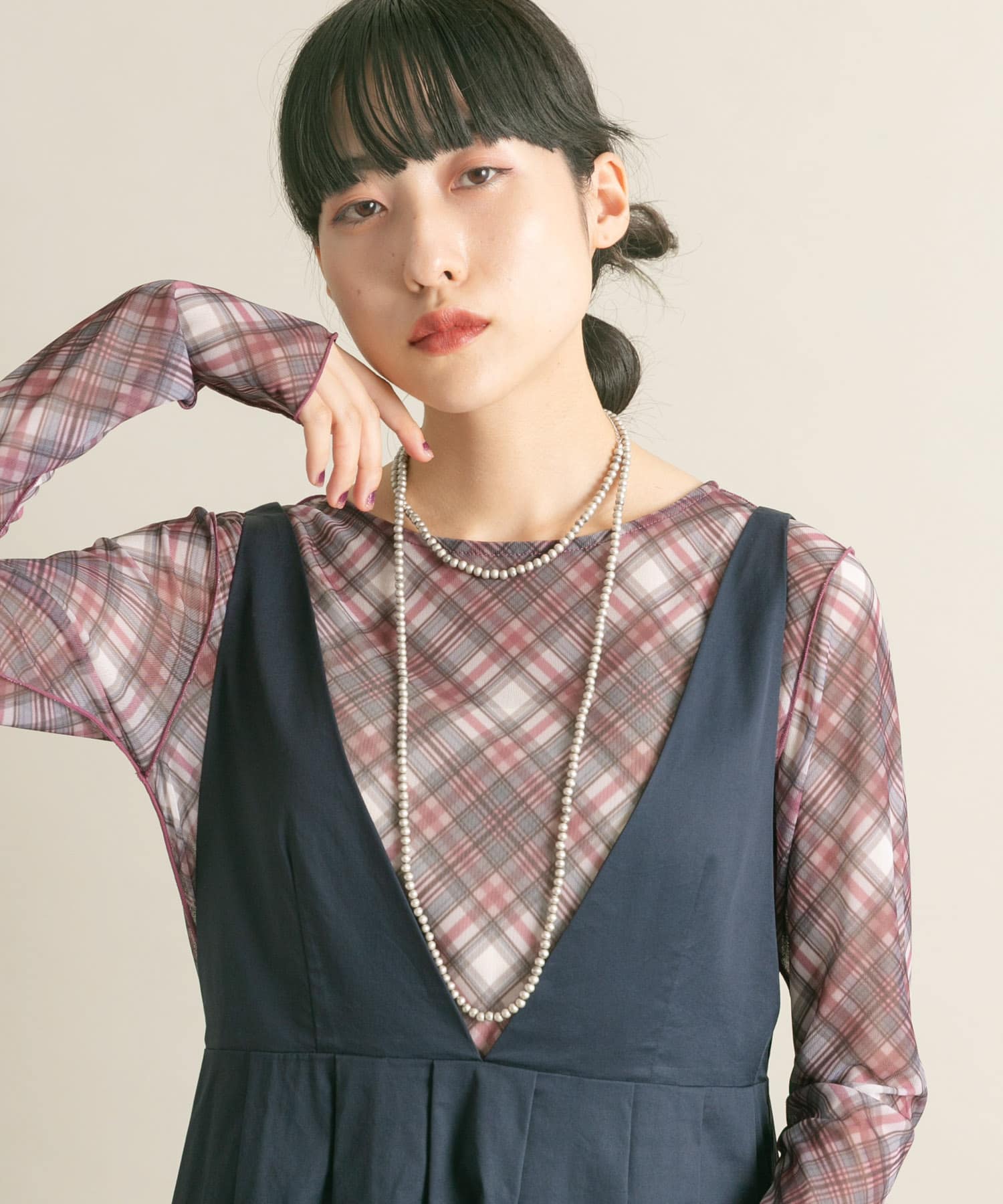 身長：160cm サイズ：one